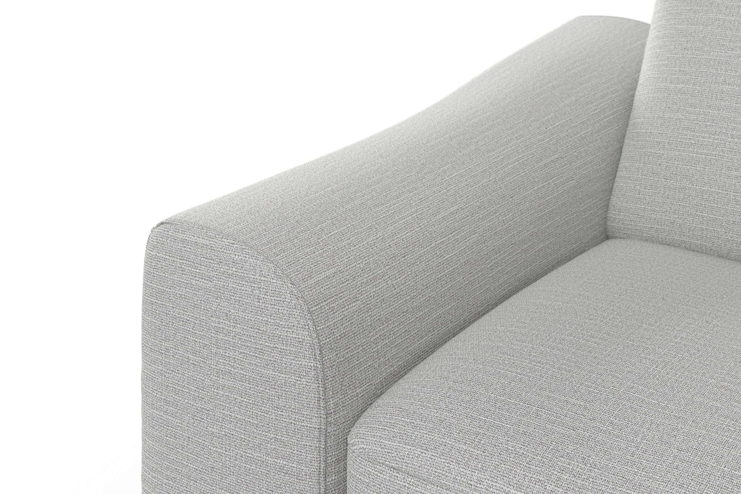 sit&more Ecksofa »Dundee L-Form« mit Federkern und Edelstahlfüßen, wahlweise mit Kopfteilverstellung