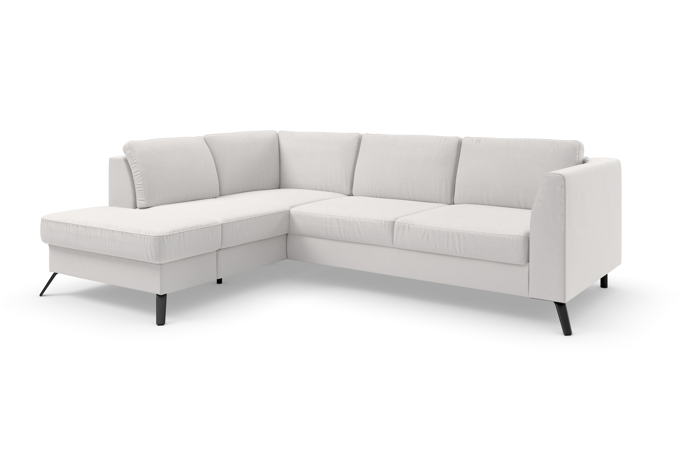sit&more Ecksofa »Olsen L-Form«, inklusive Sitztiefenverstellung, wahlweise mit Bettfunktion, 15cm hoch