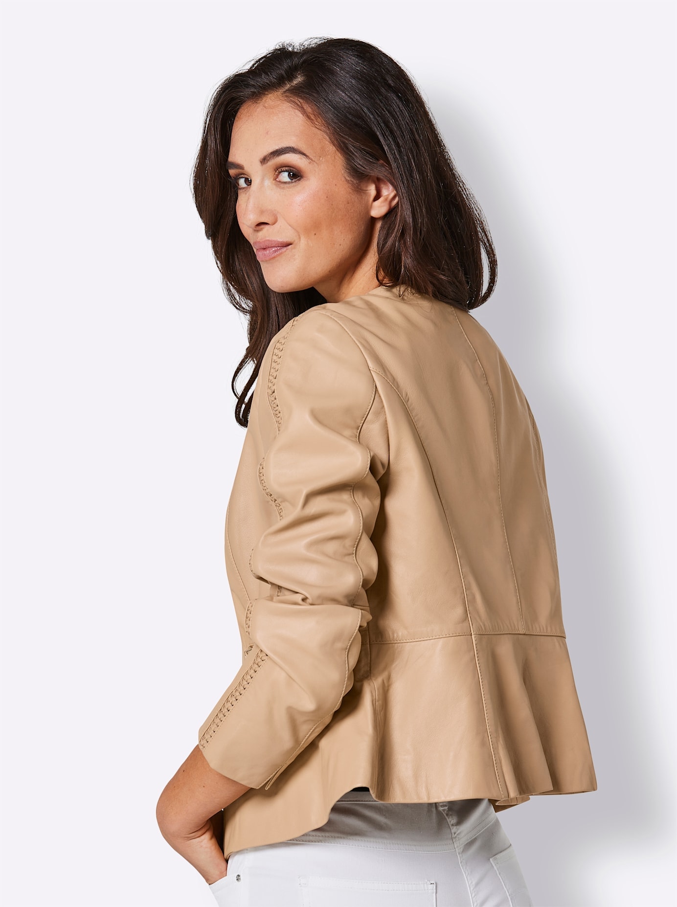 CREATION L PREMIUM Lederblazer »Lammnappa-Lederblazer«