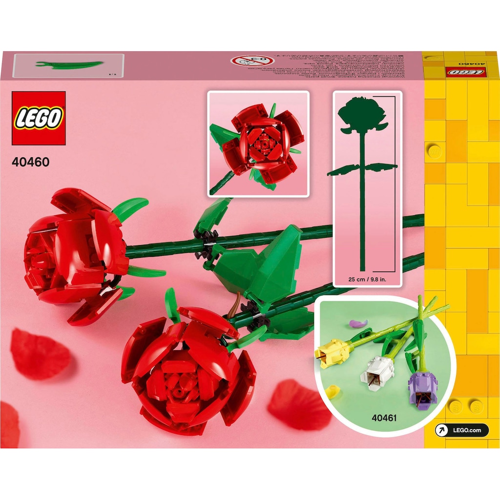 LEGO® Konstruktionsspielsteine »Rosen (40460), LEGO Iconic«, (120 St.)