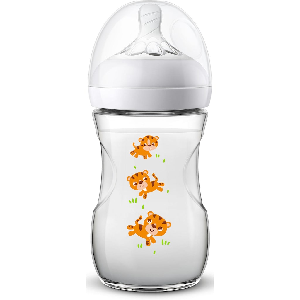 Philips AVENT Babyflasche »Natural Flasche SCF070/20 Design Tiger«