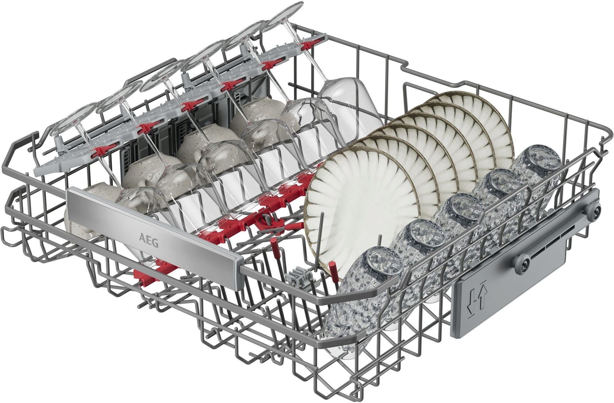 AEG teilintegrierbarer Geschirrspüler 8000 »GT8200A2SCM« Leise Spülmaschine 38 dB kraftvoll gegen Eingebranntes bei 8,4l Wasser