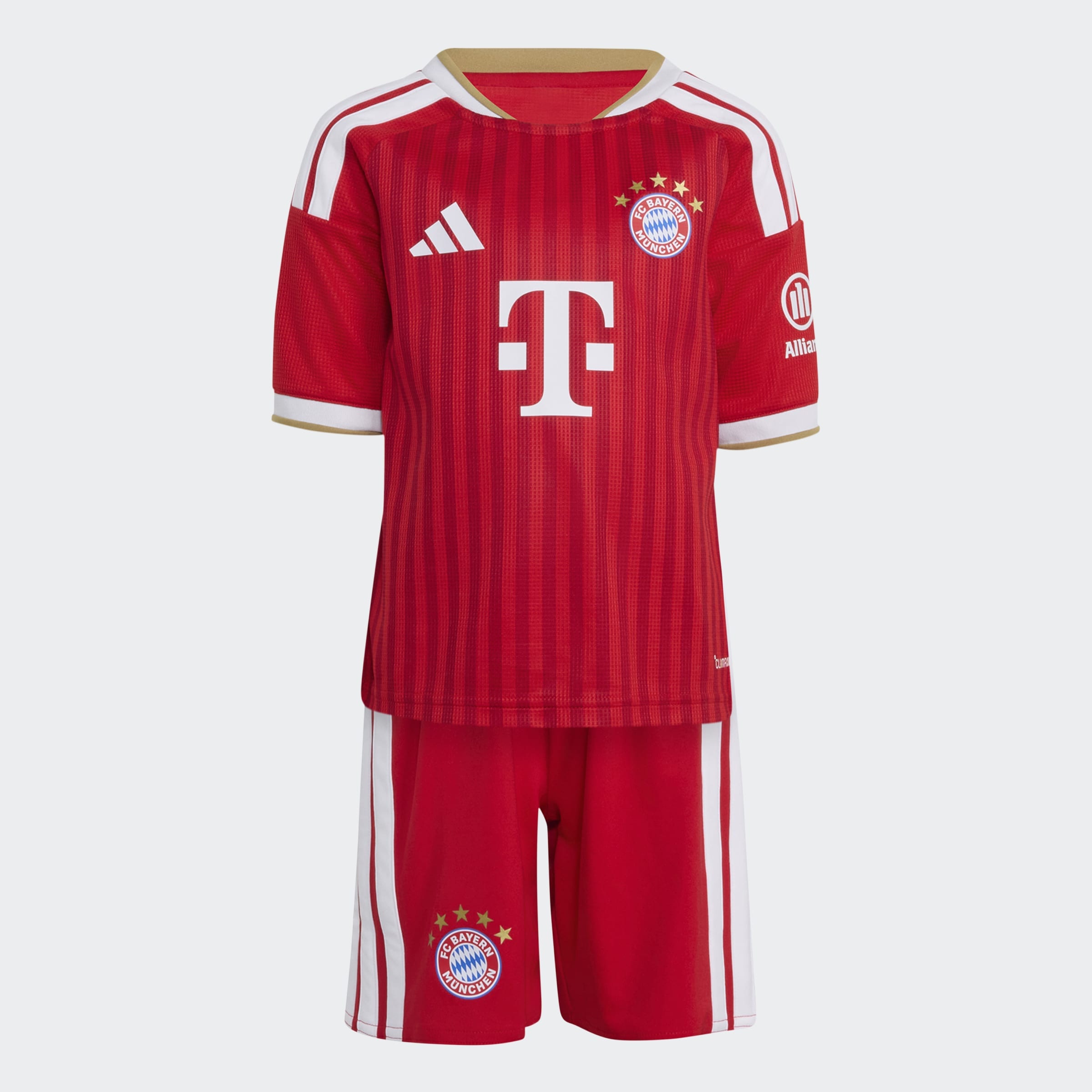 adidas Performance Trainingsanzug »FCB H MINI« 2 für junge Fußballfans, mit regulärem Schnitt, zweiteiliges Set