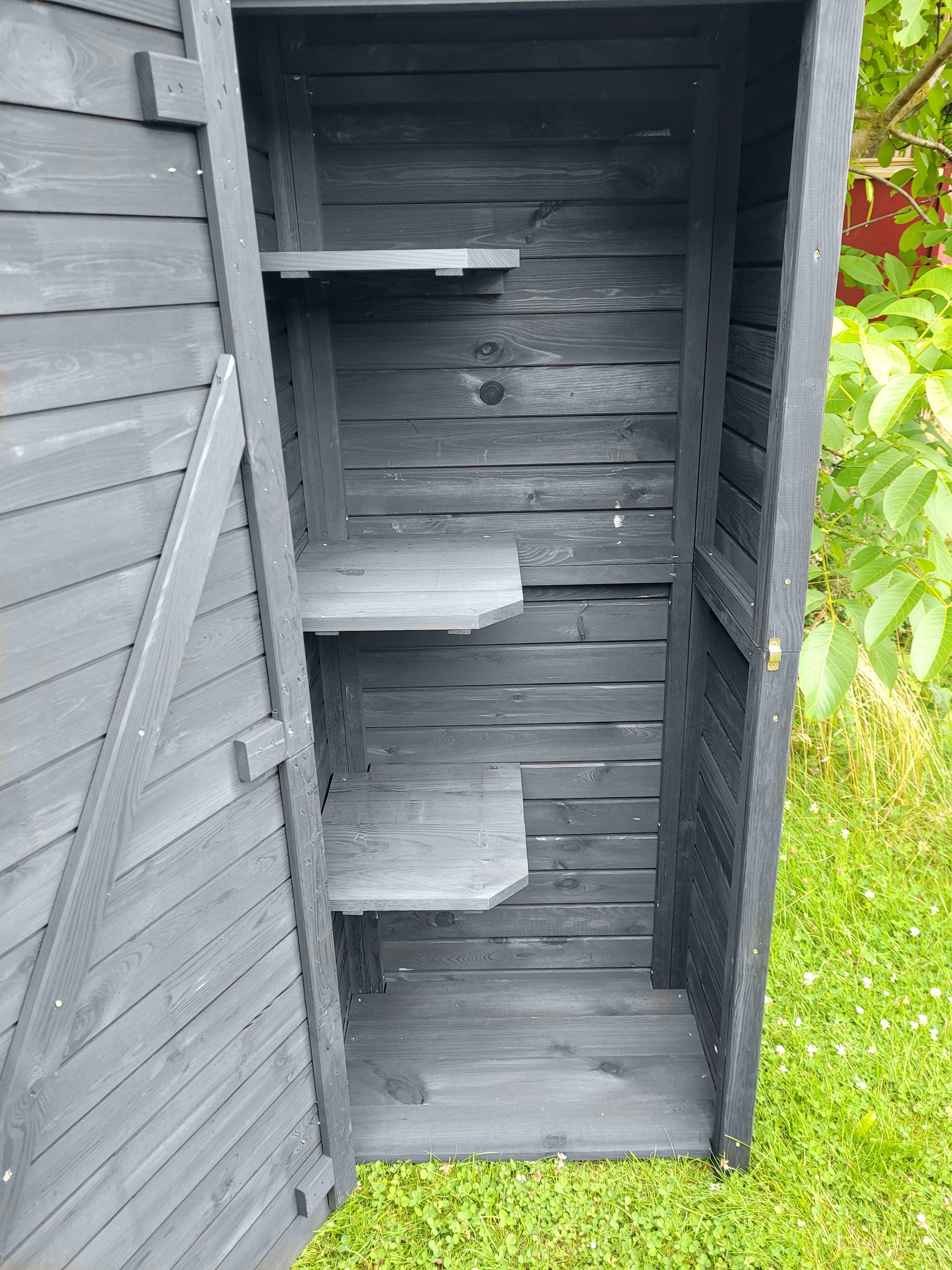 promadino Garten-Geräteschrank »Babylon« besonders Platzsparend, mit drei Ablageflächen