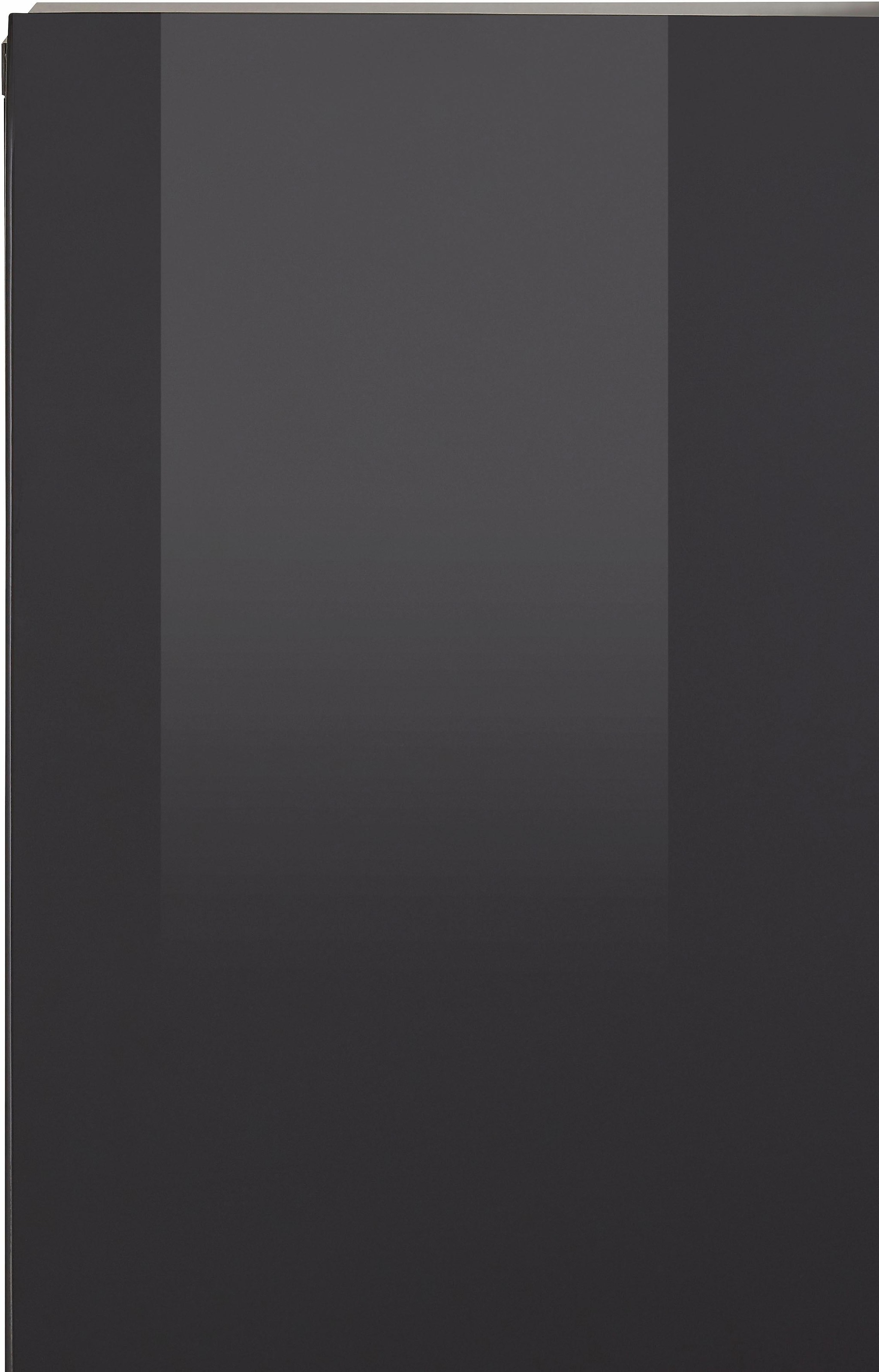 INOSIGN Highboard »Toledo,Breite 147,5cm,trendige Hochkommode mit 3Türen und Schublade«, Hochschrank mit Glas-Partien,stylische Hochglanzfronten