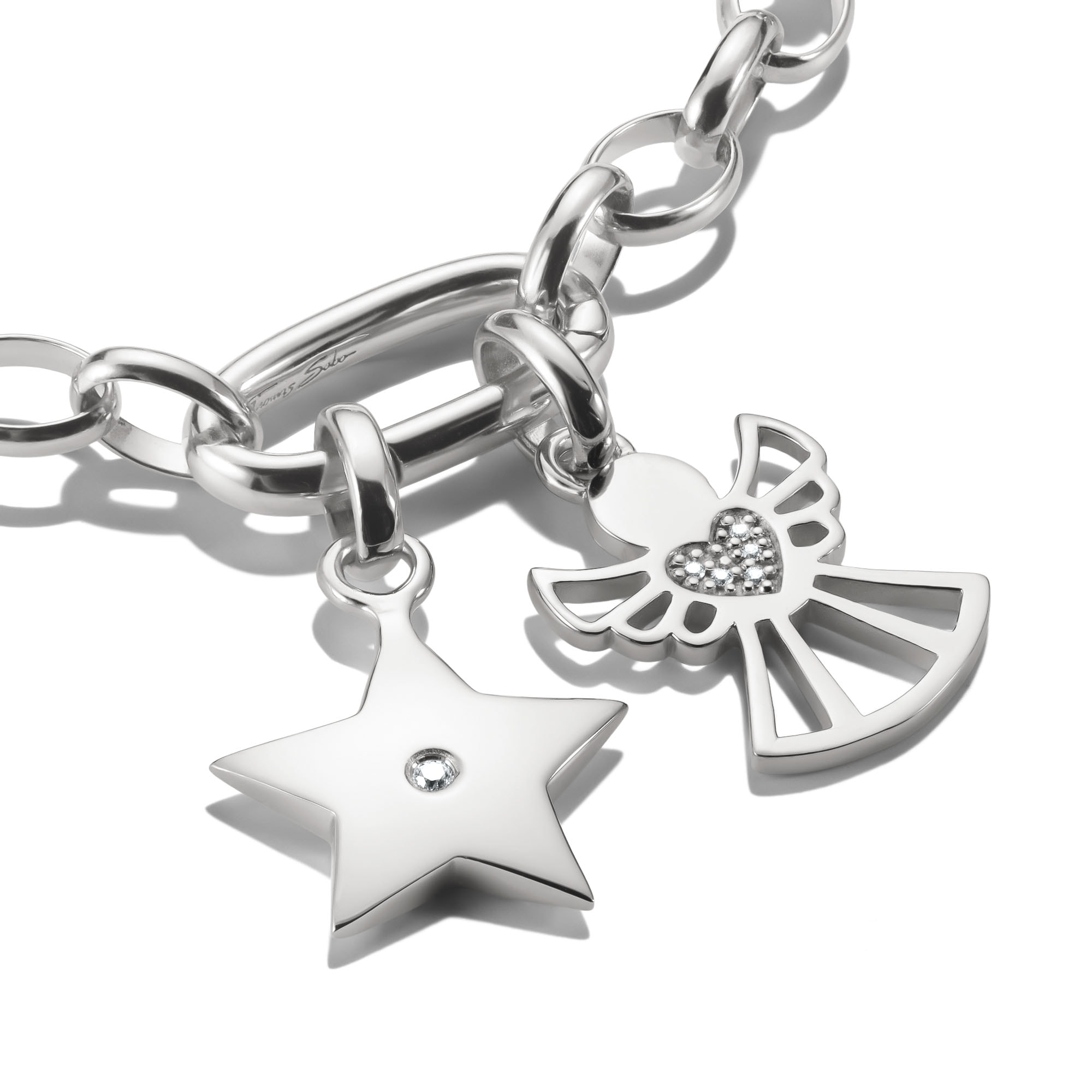 THOMAS SABO Charm Stern »Charm Stern der Hoffnung - Connect« mit Zirkonia (synth.)