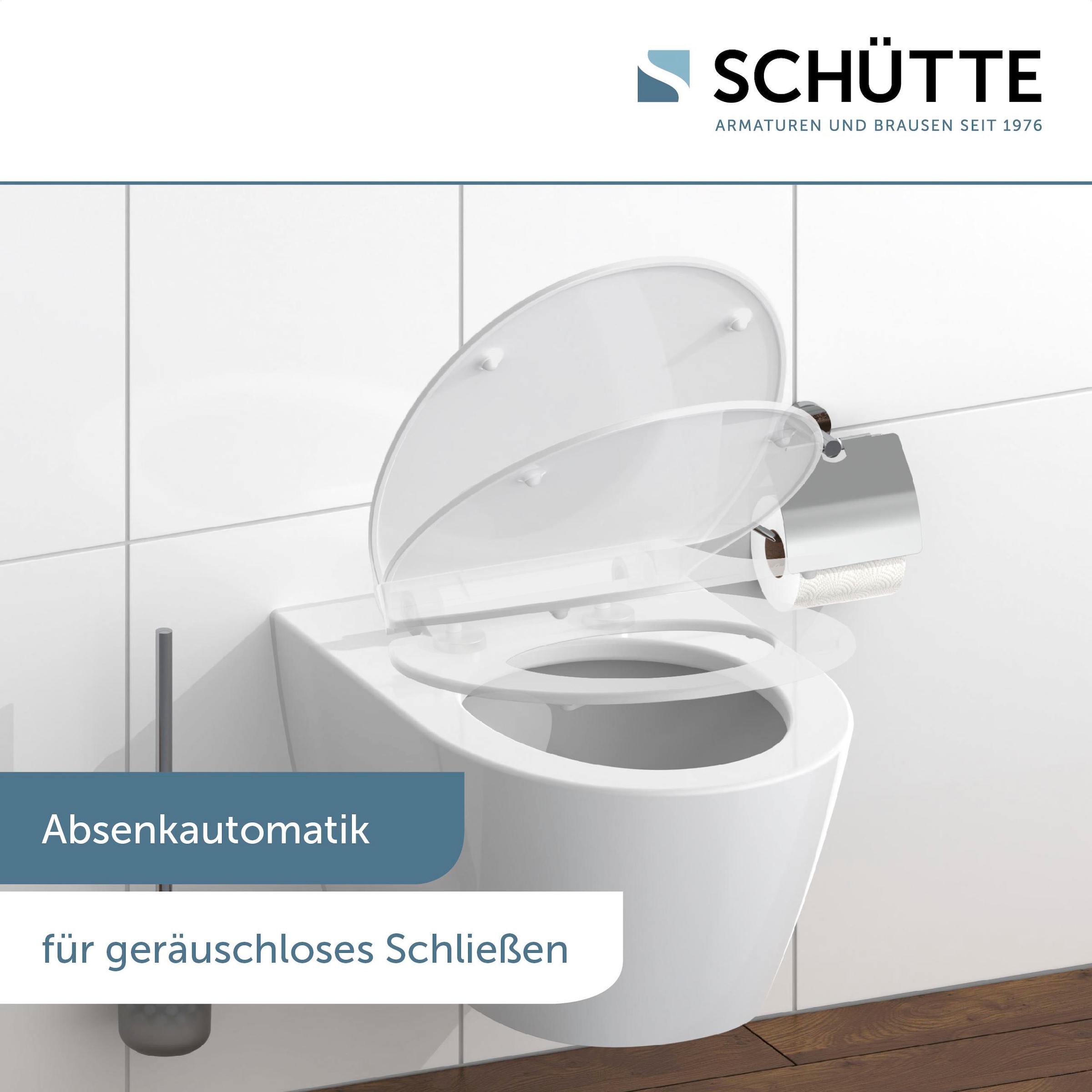 Schütte WC-Sitz »SLIM« Duroplast, Absenkautomatik, Schnellverschluss, besonders flache Form