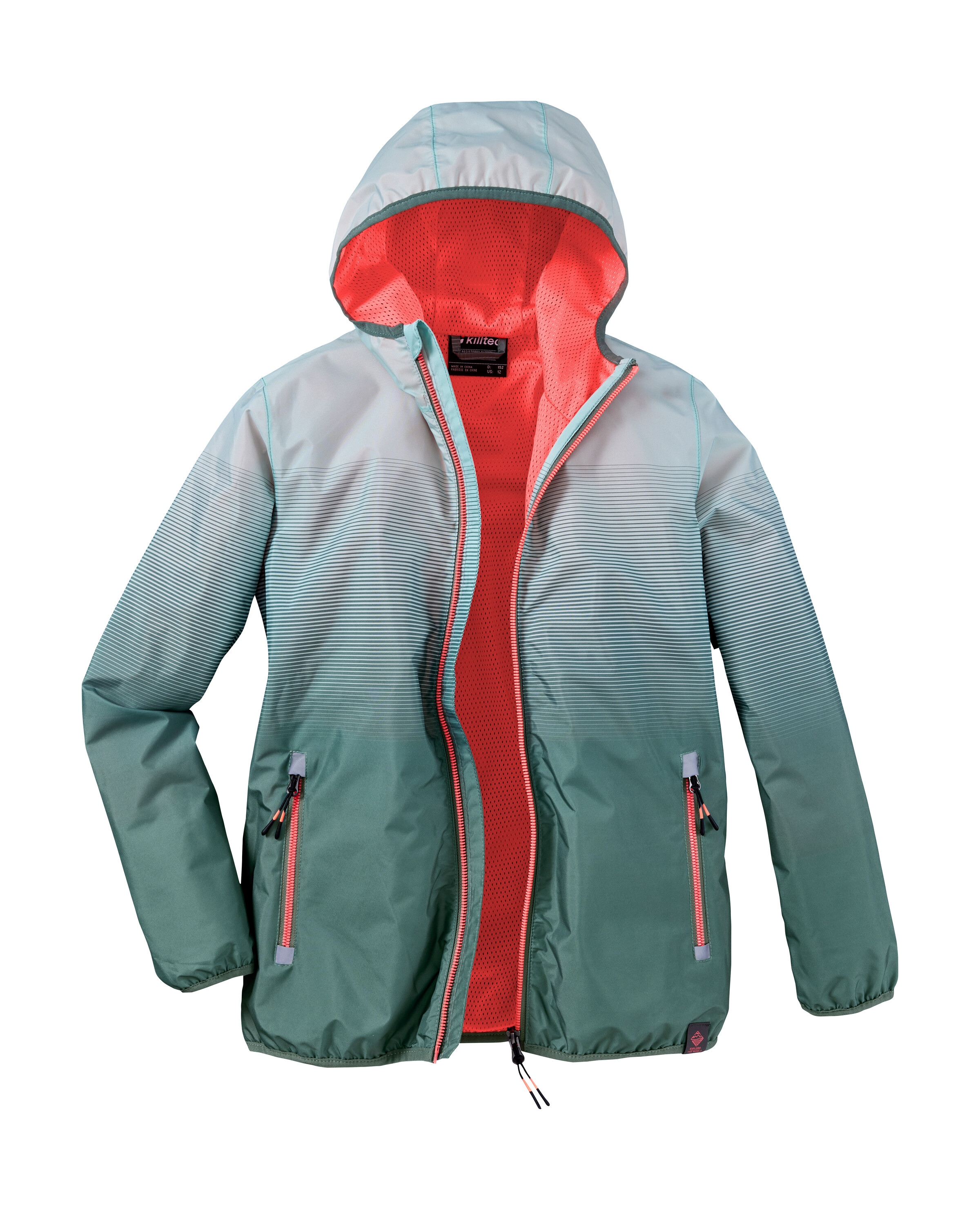 Killtec Funktionsjacke »KOS 151 GRLS JCKT«, Wasser- und winddichte Mädchenjacke mit reflektierenden Elementen