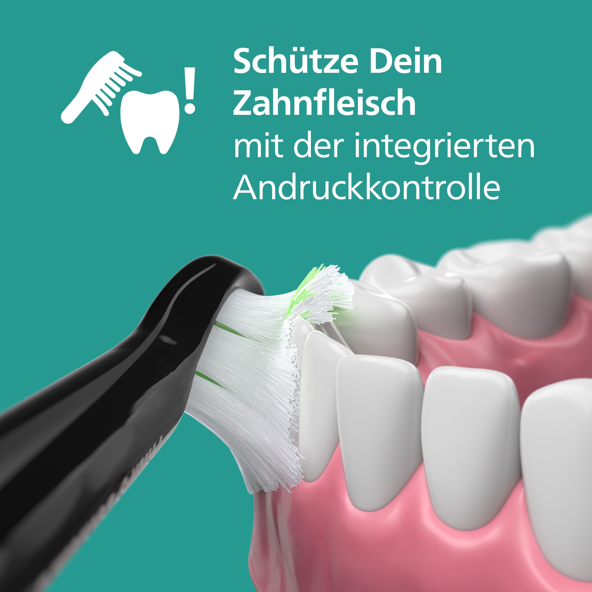 Philips Sonicare Elektrische Zahnbürste »Series 5300 HX7109/01«, 1 St. Aufsteckbürsten, mit Andruckkontrolle, 2 Intensitätsstufen, inkl. Ladegerät