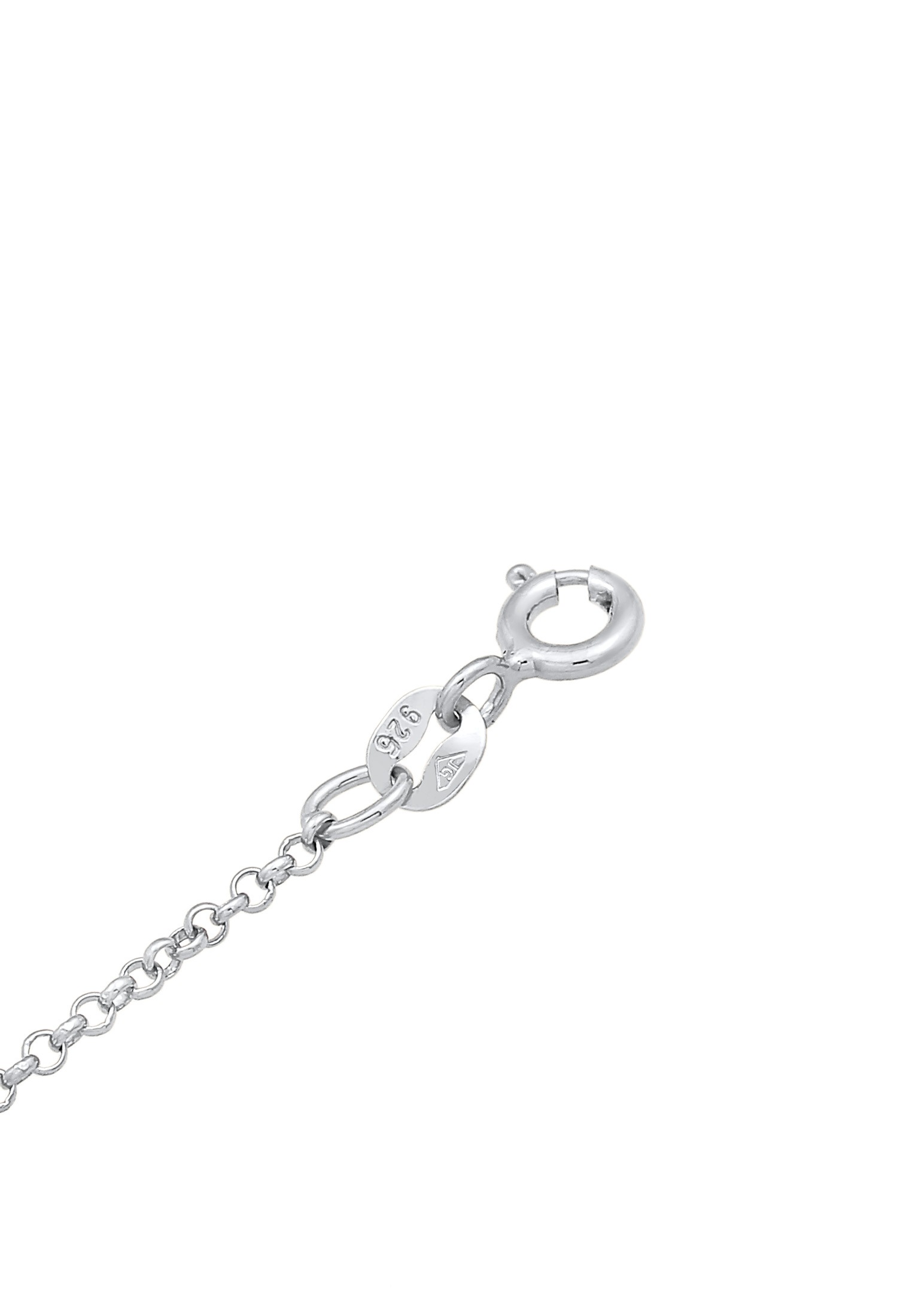Elli Fußkette »Fußschmuck Beads Kugeln Pastell 925 Silber«