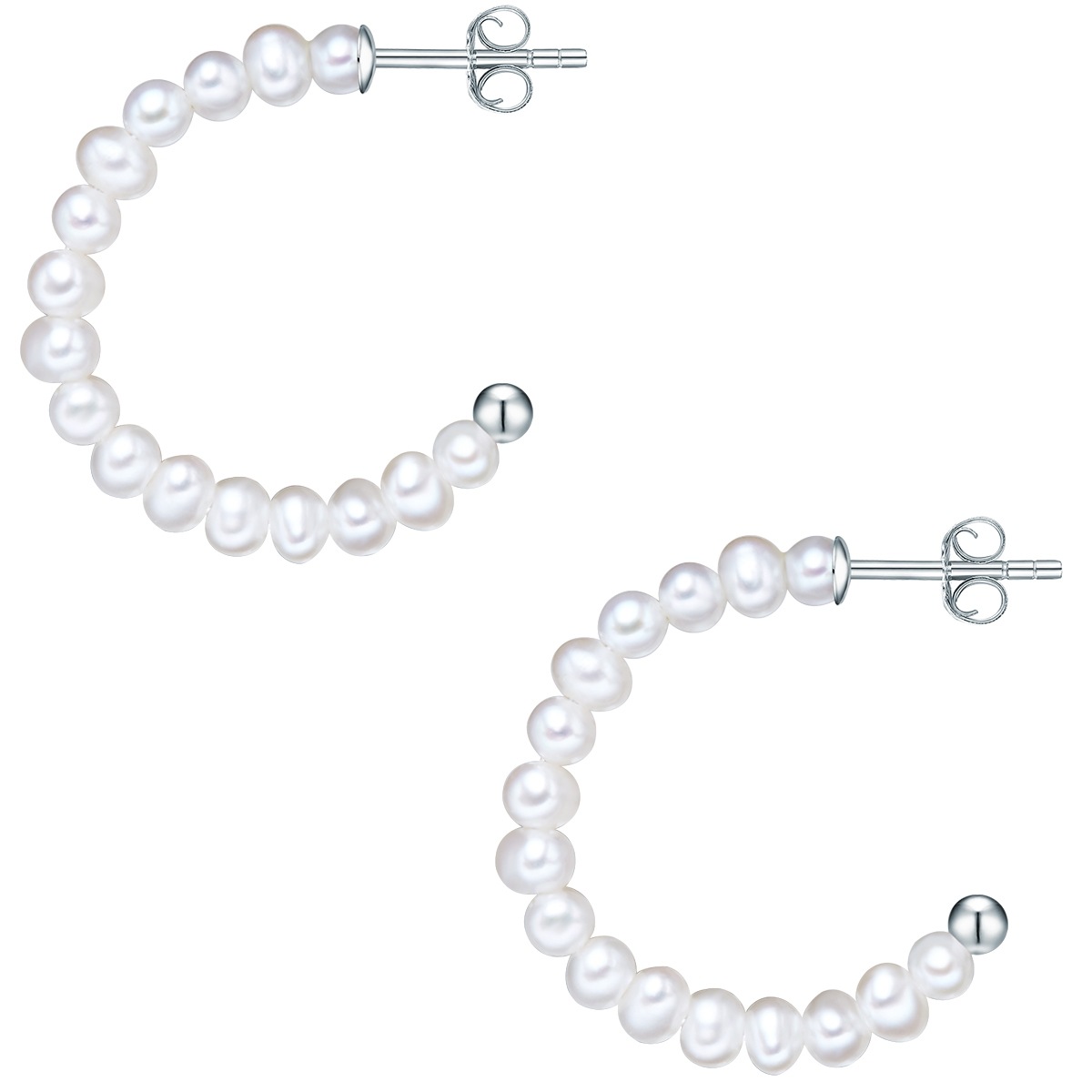 Valero Pearls Paar Creolen »Set: VP757« für Damen