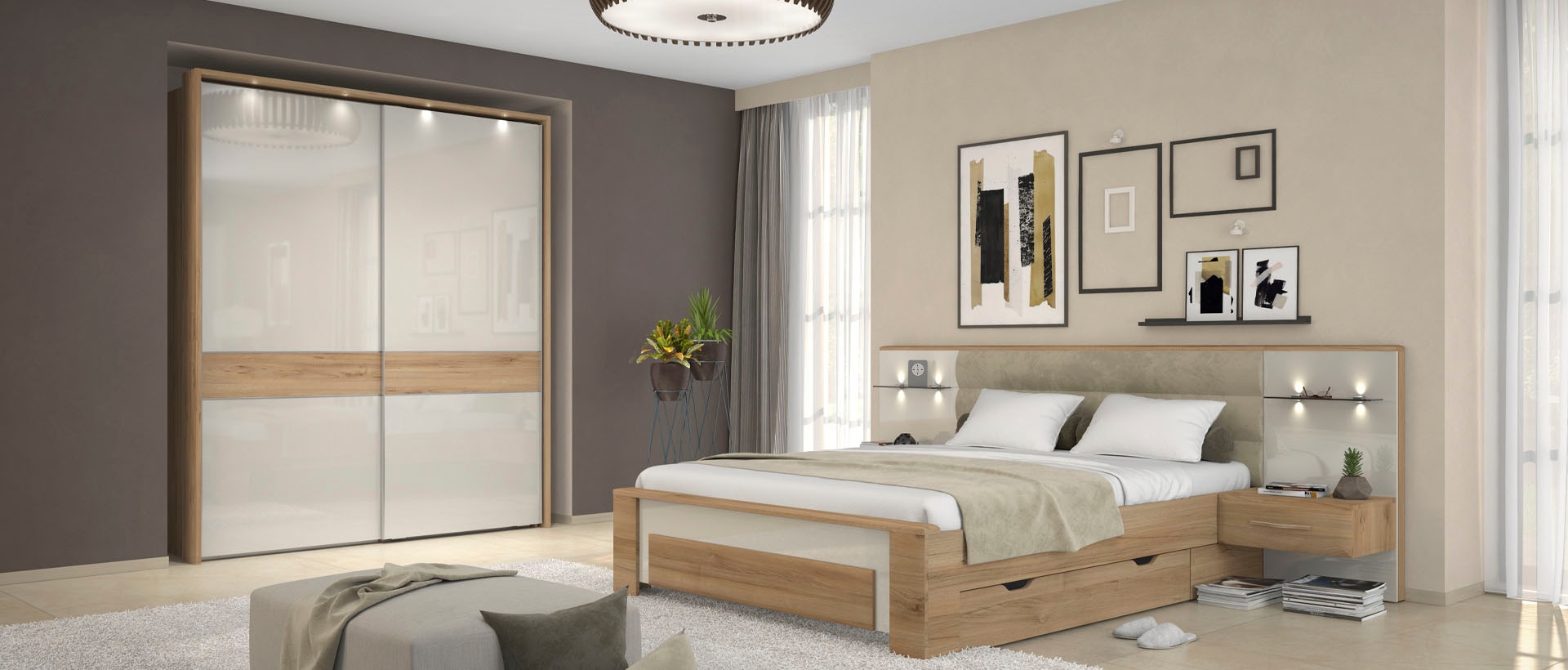 OTTO home Bettschubkasten »Gala, Schublade auf Rollen für ausreichend Stauraum unter dem Bett« Ergänzung für die Betten Gala, passend für beide Liegeflächen