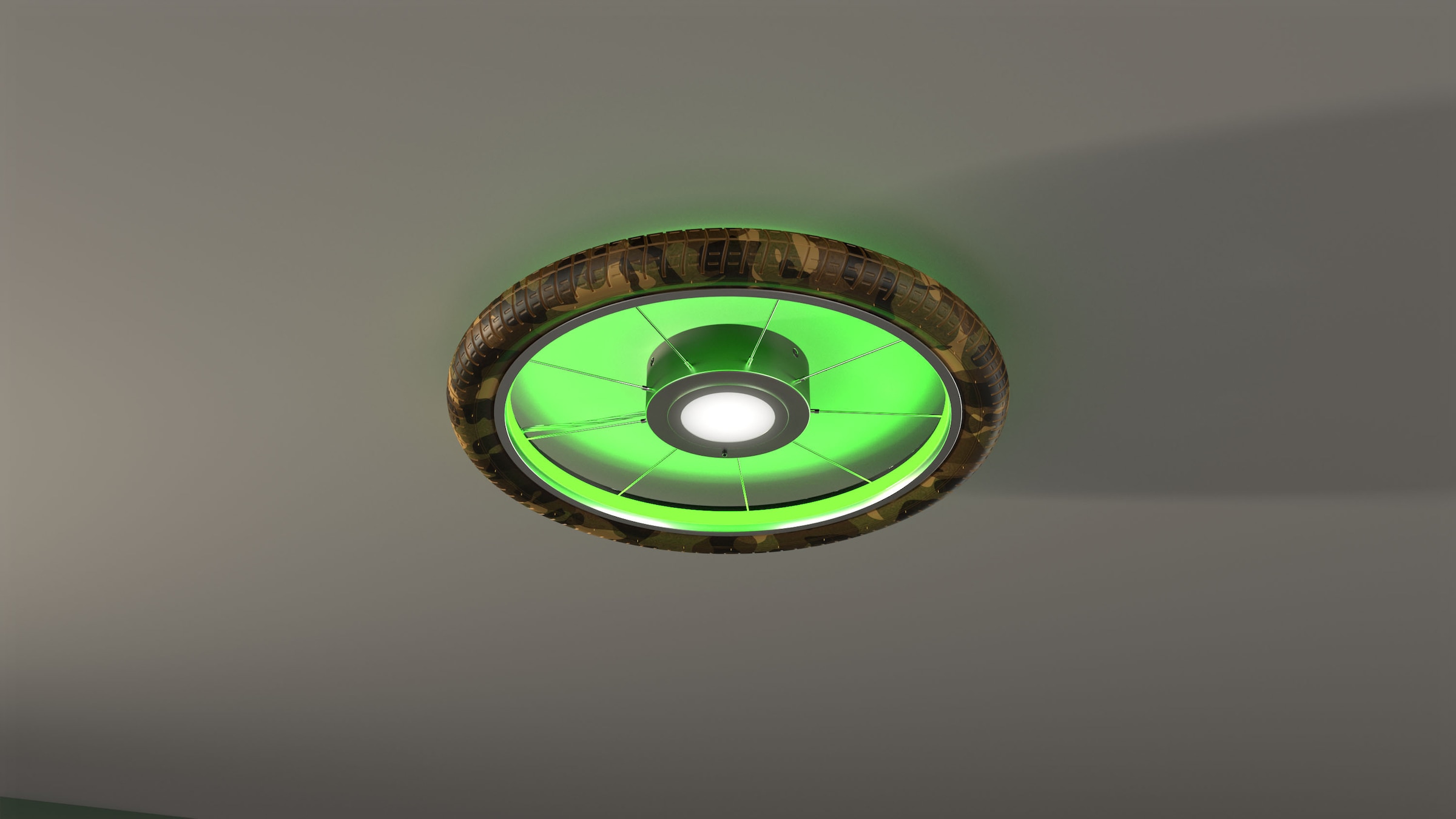 my home Deckenleuchte »Bela« LED-Modul 1 Stk. RGB Funkfernbedienung, Reifenleuchte, Wheel