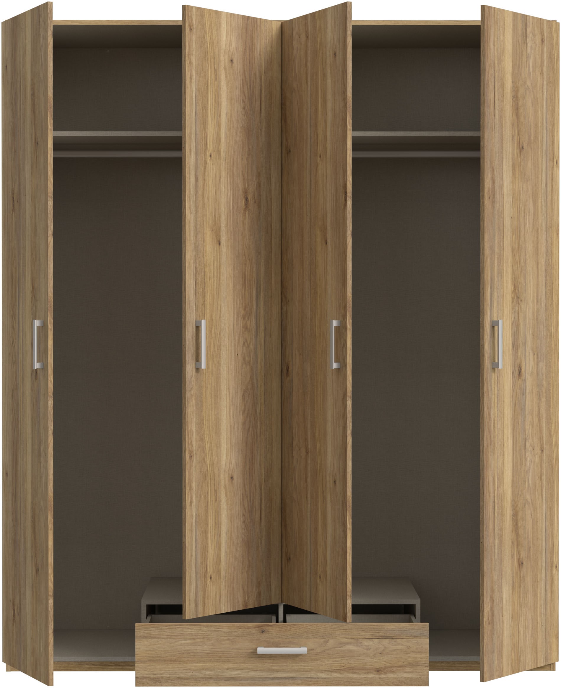 FORTE Kleiderschrank Drehtürenschrank, sehr viel  Stauraum,