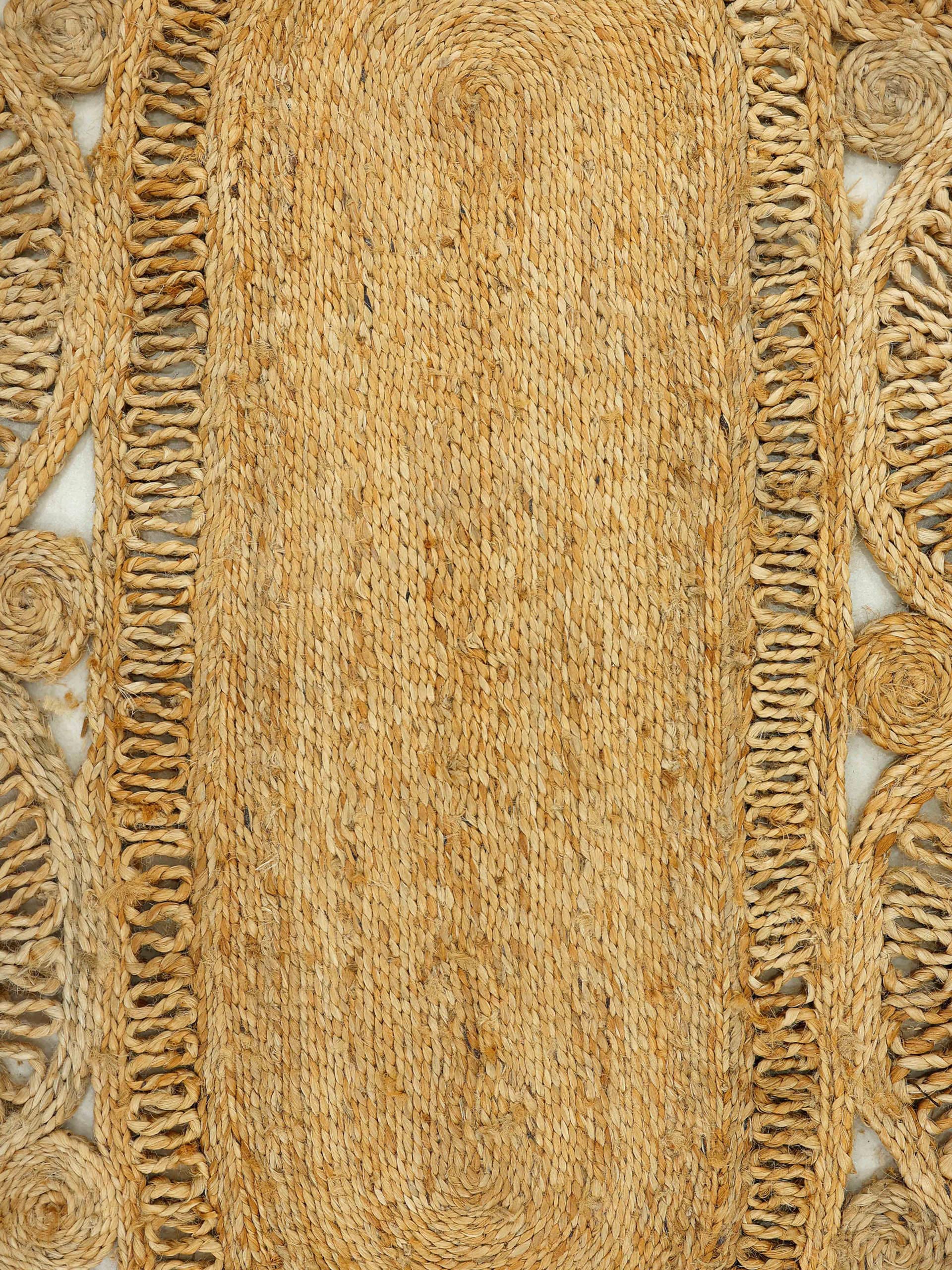 carpetfine Sisalteppich »Juteteppich Liam«, rund, natürliches  Pflanzenmaterial von Hand gewebt, Boho Style online kaufen | Kurzflor-Teppiche