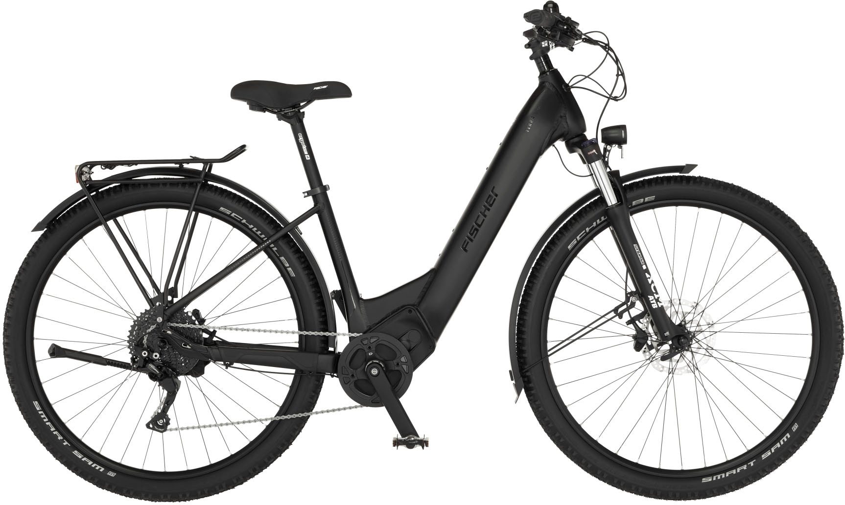FISCHER Fahrrad E-Bike »TERRA 8.0i 43«, 10 Gang, Shimano, Deore, Mittelmotor 250 W, (mit Fahrradschloss), Pedelec