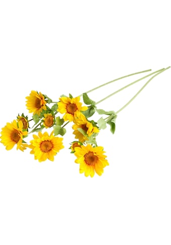 Kunstblume »Sonnenblume mit 2 Stielen«