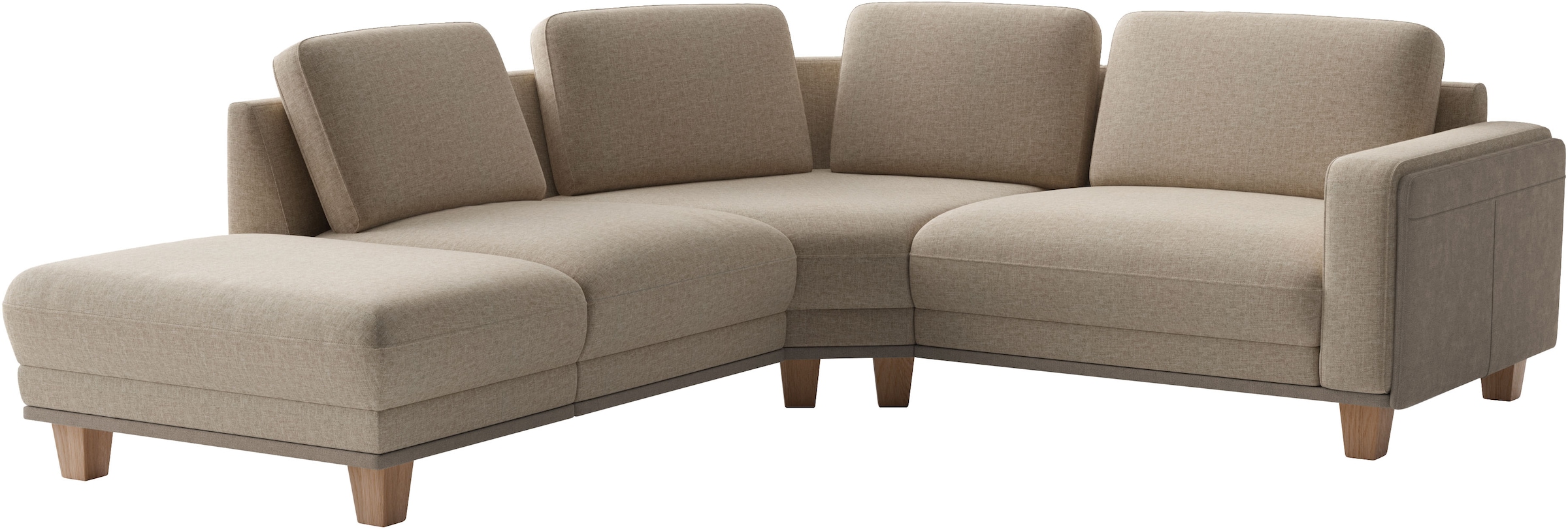 sit&more Ecksofa »Concept« Modernes Sofa in drei Fußfarben zur Auswahl