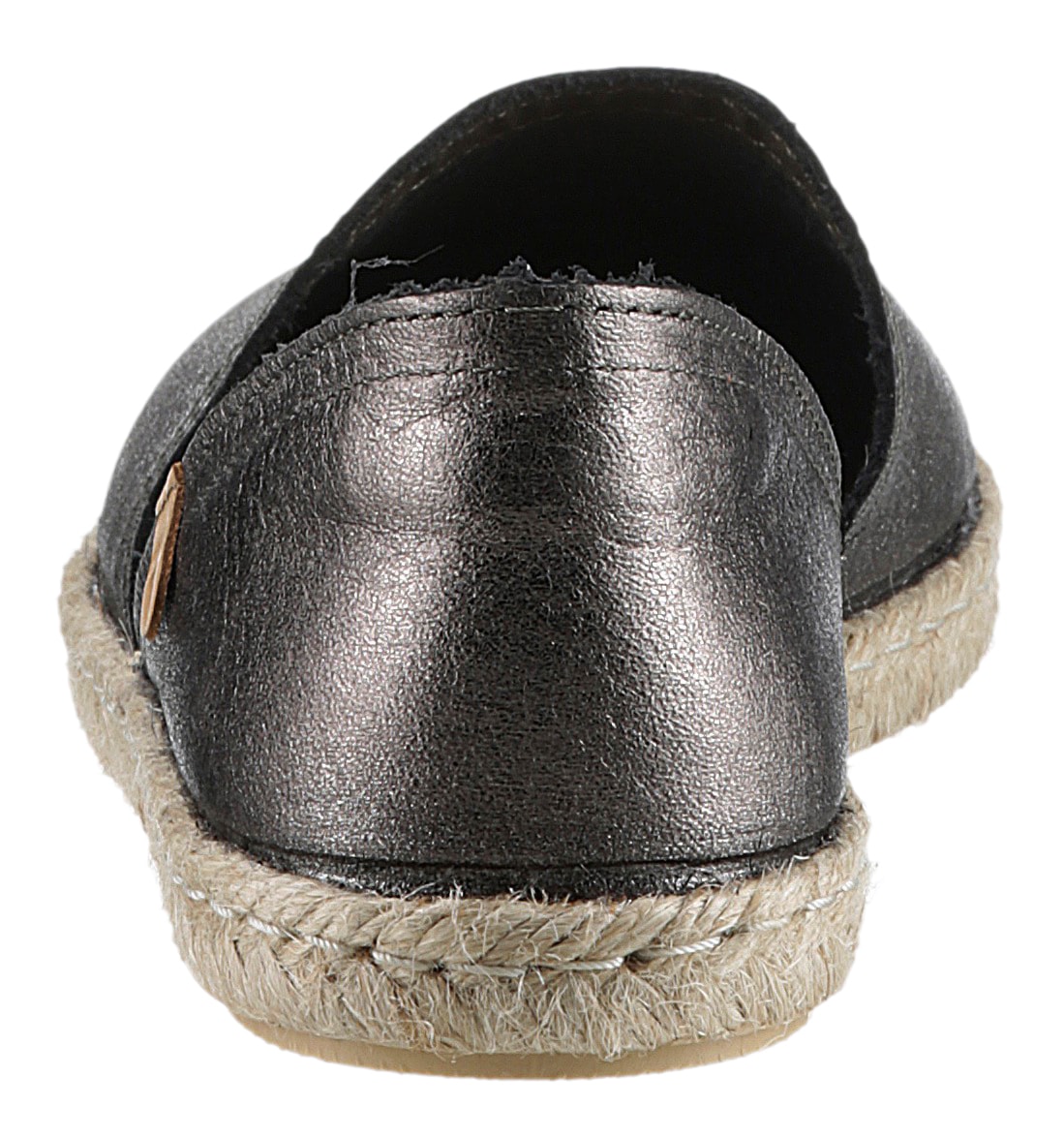 VERBENAS Espadrille »CARMEN NUCLEO METAL«, Slipper, Sommerschuh, Strandschuh im Metallic Look