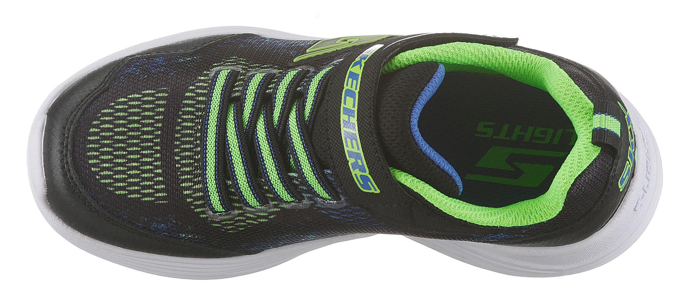 Skechers Sneaker »Blinkschuh Erupters III«, Klettverschluss und Gummiband, Freizeitschuh, Halbschuh, Schnürschuh