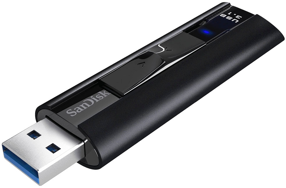 Sandisk USB-Stick »Cruzer Extreme Pro 128GB, USB 3.1, 420MB/s«, (USB 3.1 Lesegeschwindigkeit 420 MB/s)