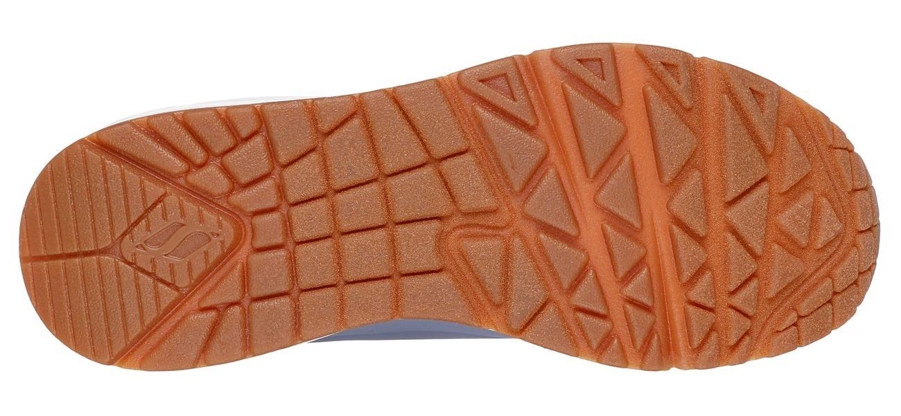 Skechers Slip-On Sneaker »UNO SHIMMER AWAY«  Slipper, Freizeitschuh, Plateausneaker mit modischem Keilabsatz