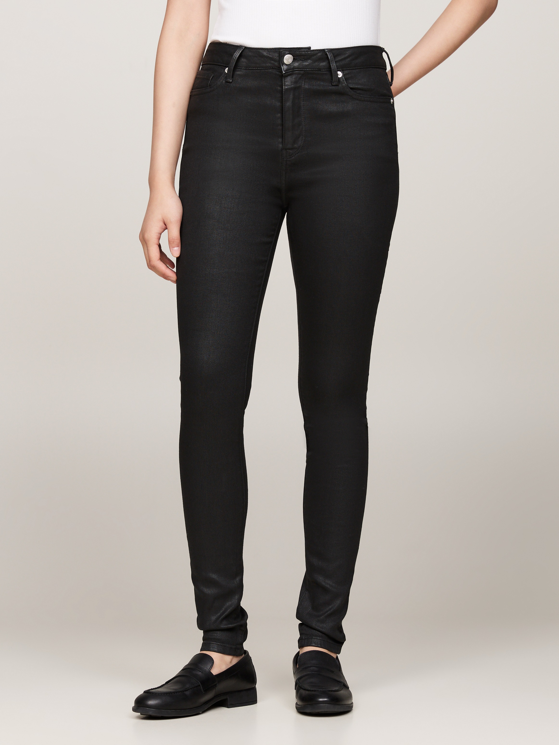 Tommy Hilfiger Skinny-fit-Jeans »HARLEM U SKINNY HW CAL«, mit Tommy Hilfiger Logo-Badge