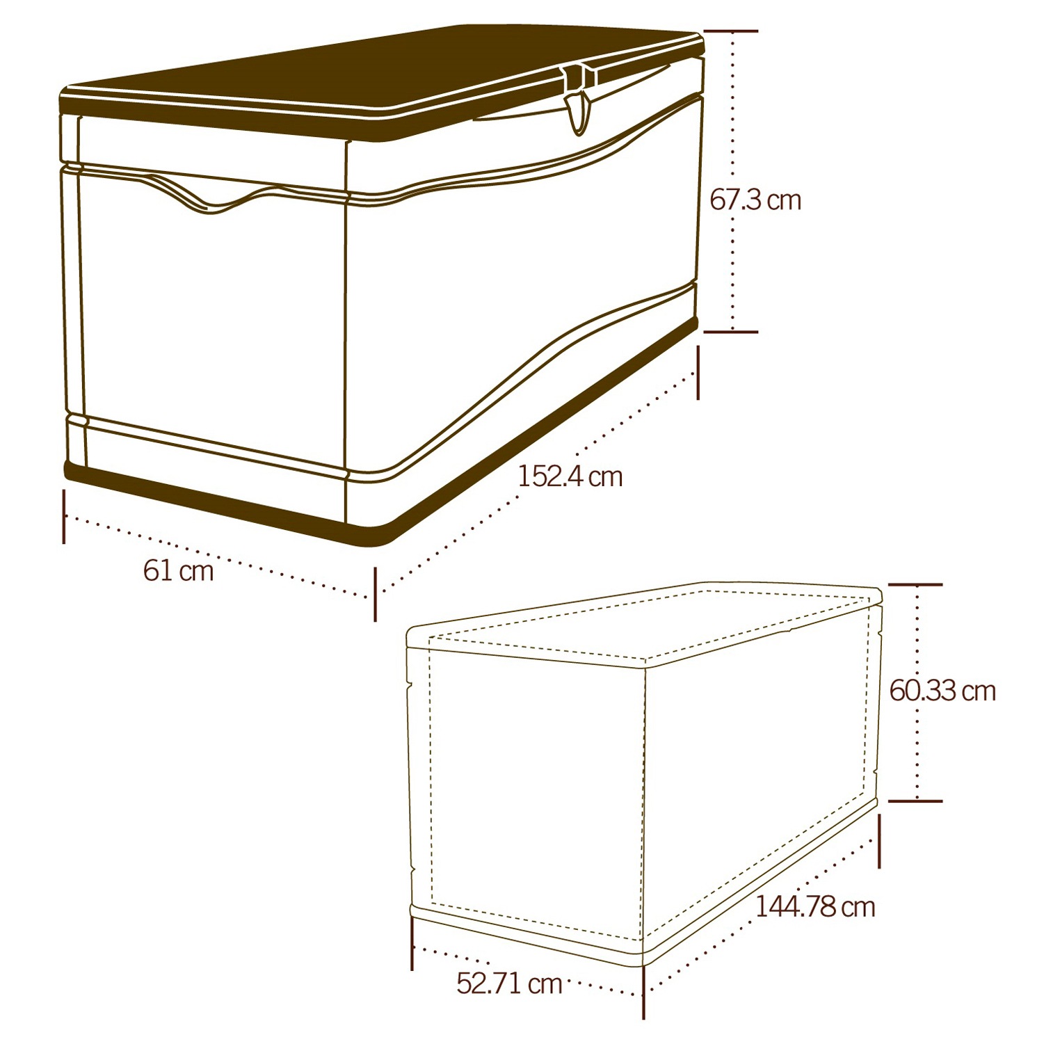 Lifetime Kissenbox »XXL«, 495 Liter