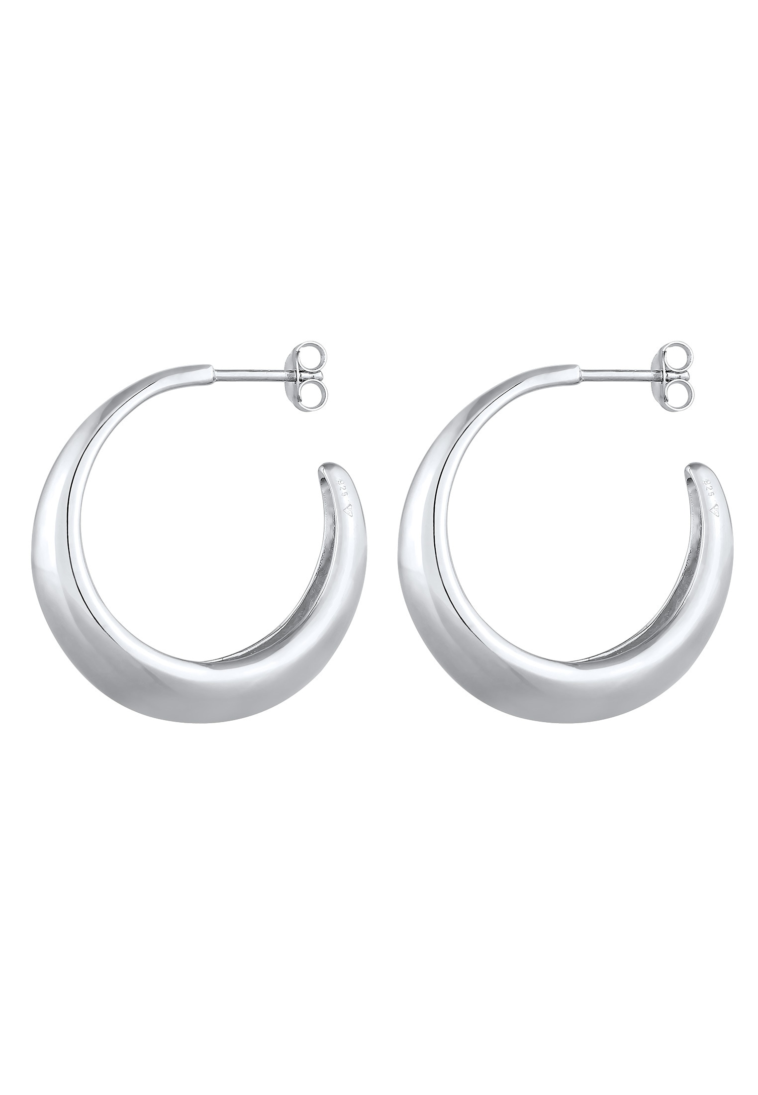 Elli Paar Creolen »Ohrringe Creolen Ohrstecker Chunky 925 Sterling Silber«