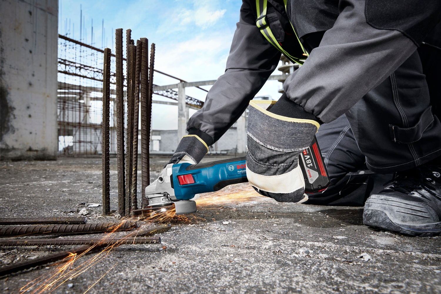 Bosch Professional Akku-Winkelschleifer »»GWS 18V-11««, ohne Akku, ohne Ladegerät