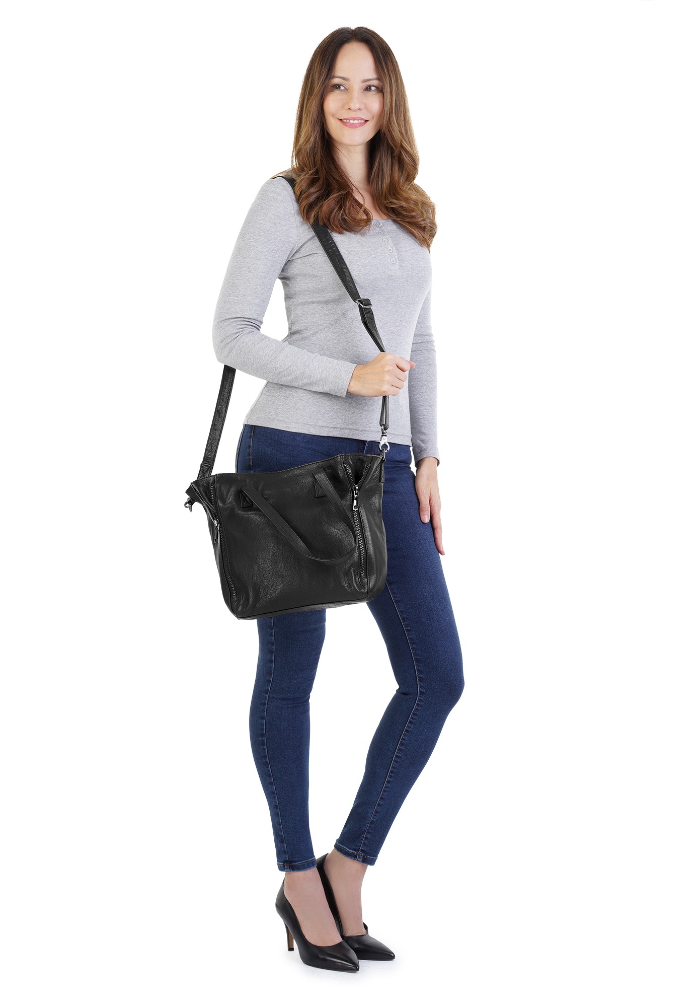 forty° Shopper, echt Leder