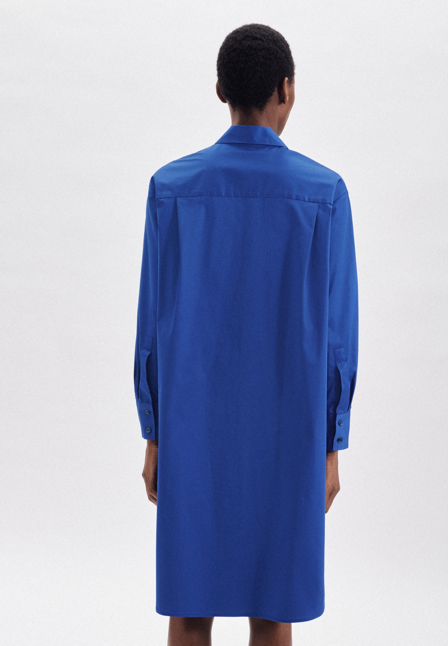 seidensticker Sommerkleid »Schwarze Rose« Langarm Kragen Uni