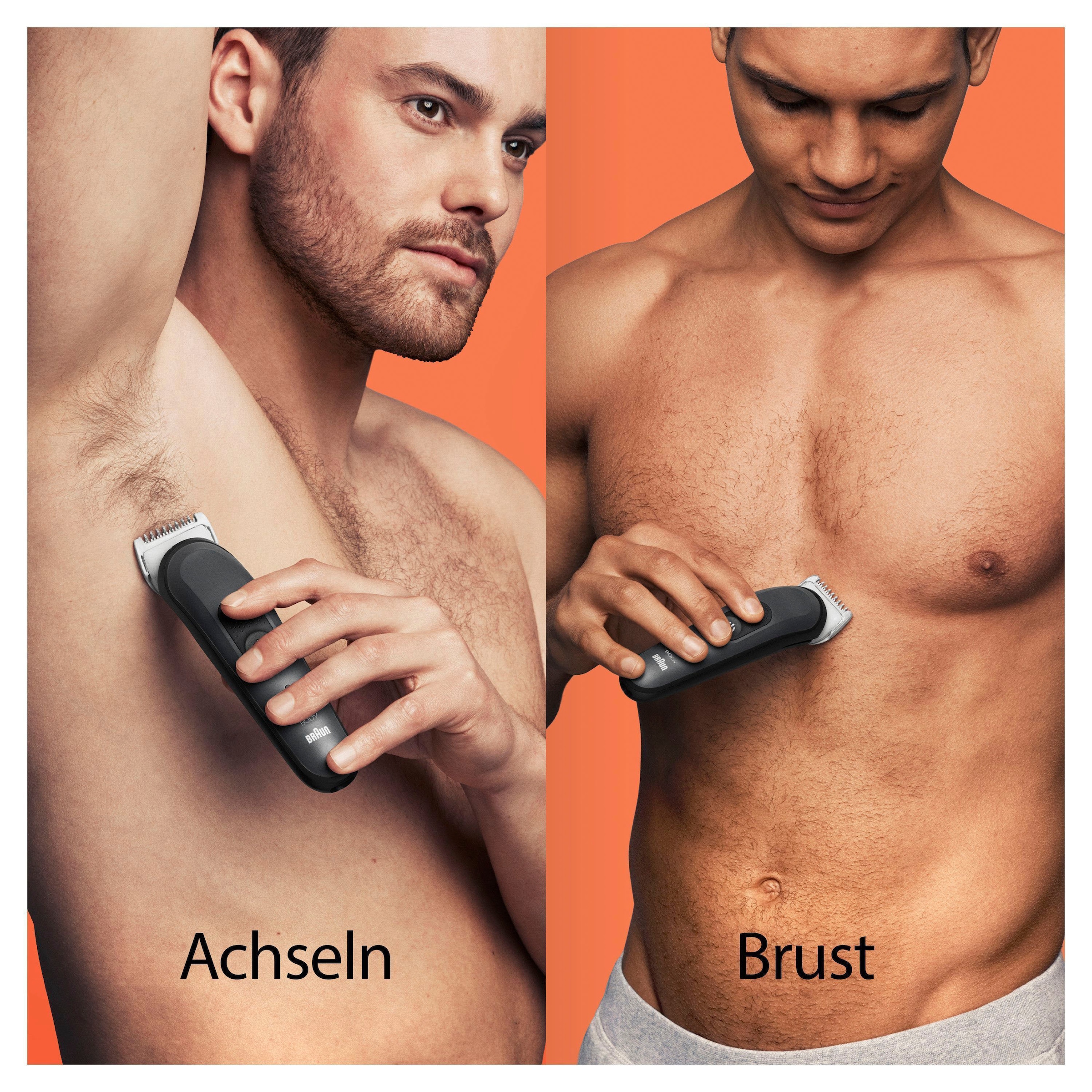 Braun Haarschneider »Bodygroomer BG3340«, 3 Aufsätze, SkinShield-Technologie, Abwaschbar