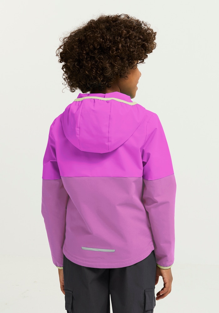 Jack Wolfskin Softshelljacke »SANDBIRD HOODED JKT K« mit Kapuze Winddicht, atmungsaktiv, Übergangsjacke