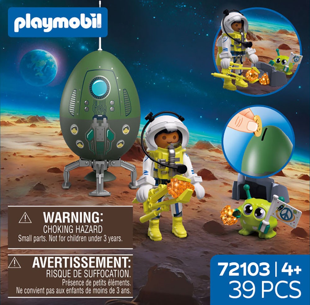 Playmobil® Konstruktions-Spielset »Spiel-Ei: Weltraum (72103), City Action«