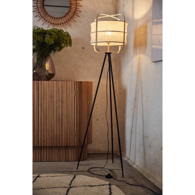GALA Stehlampe »McAnany Way«, 1 flammig-flammig, Standleuchte mit Textil  Schirm und Holz Rahmen, E27, beige/natur online kaufen | mit 3 Jahren XXL  Garantie