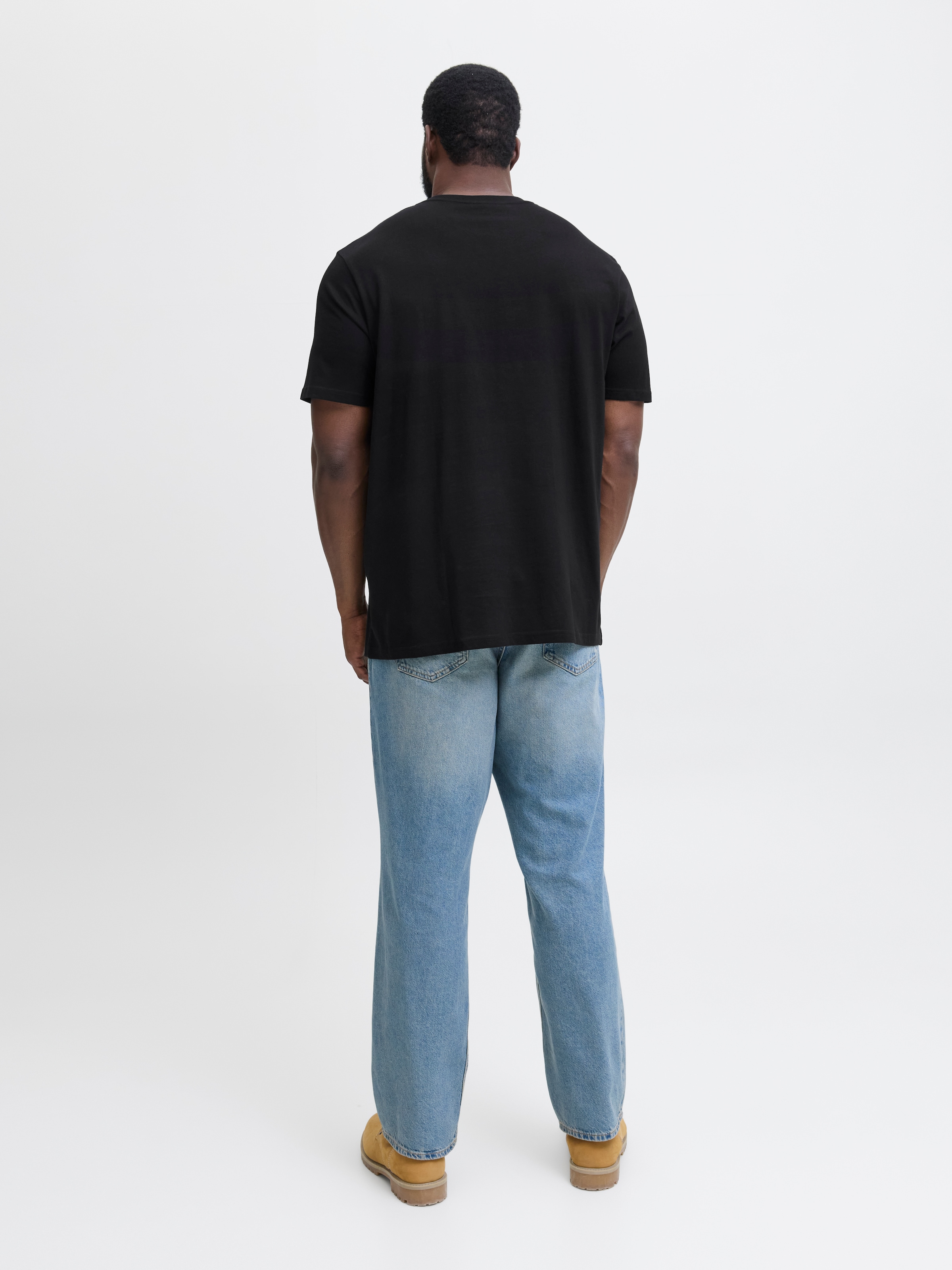 Jack & Jones PlusSize T-Shirt »JJESOHO TEE SS CREW NECK NOOS PLS«, mit Logobranding