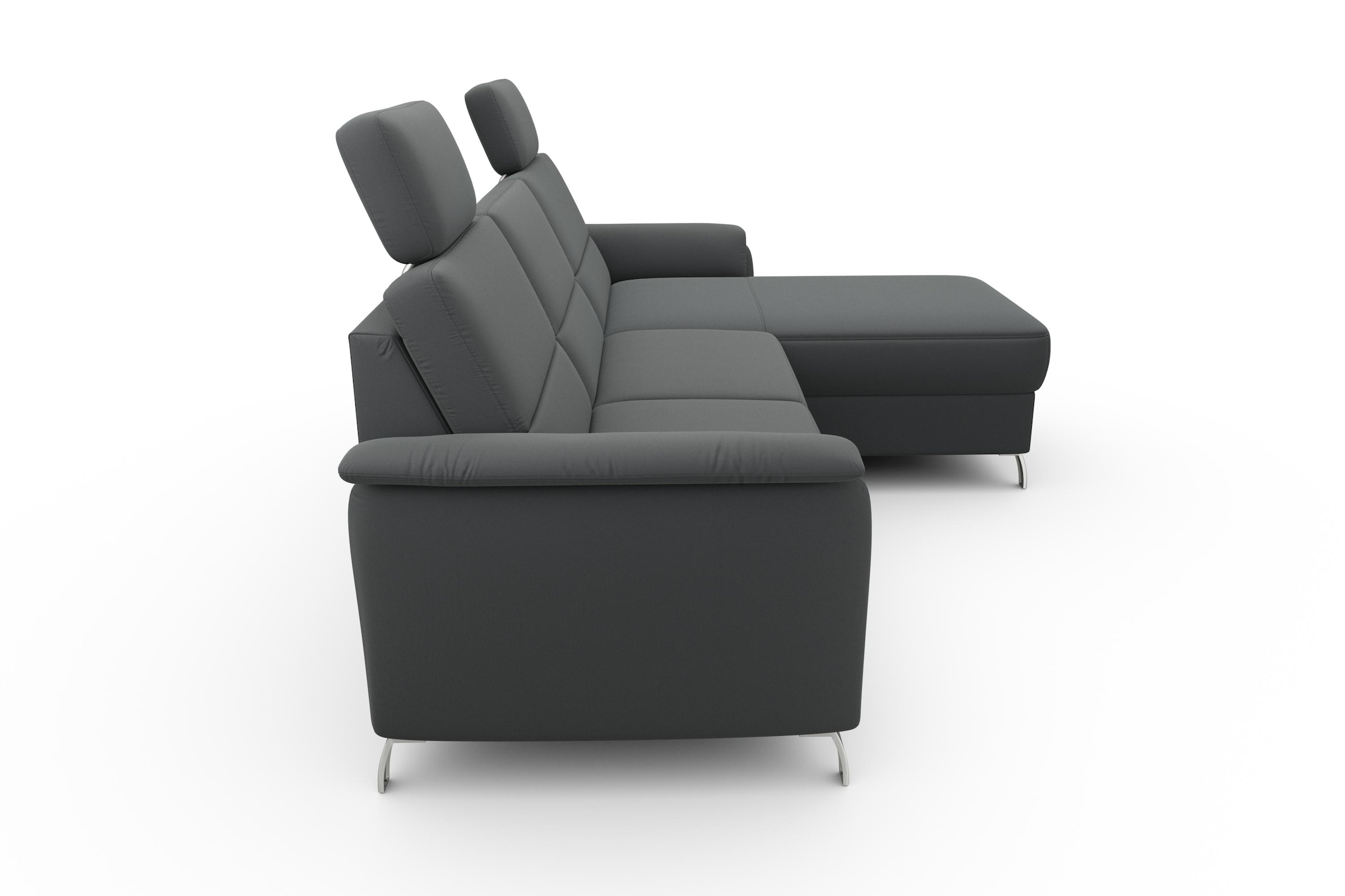 sit&more Ecksofa »Palmera L-Form, B: 244 cm« optional Bettfunktion & Bettkasten, Federkern
