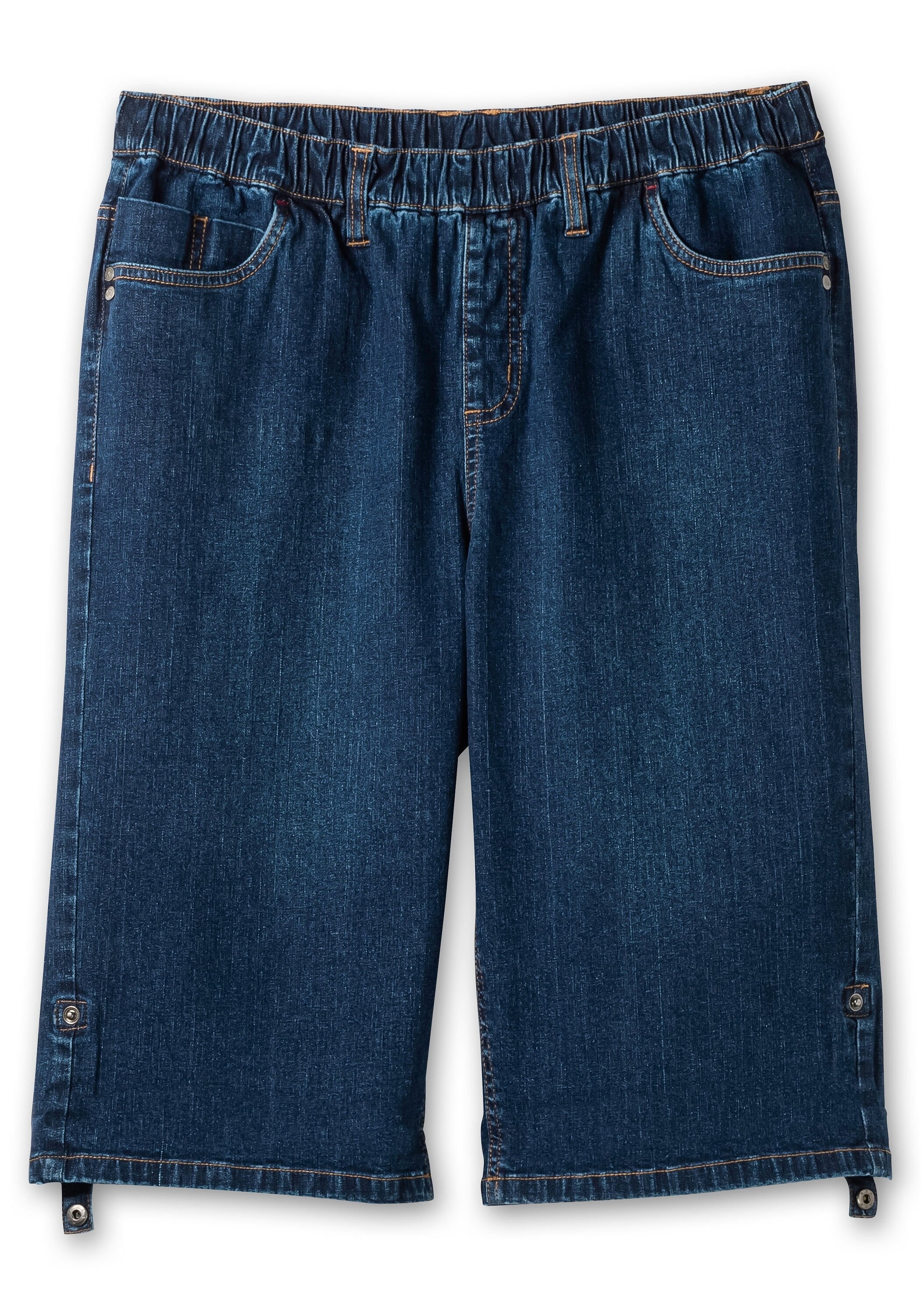 Sheego Jeansbermudas »Jeans-Bermudas mit fixierbarem Aufschlag«
