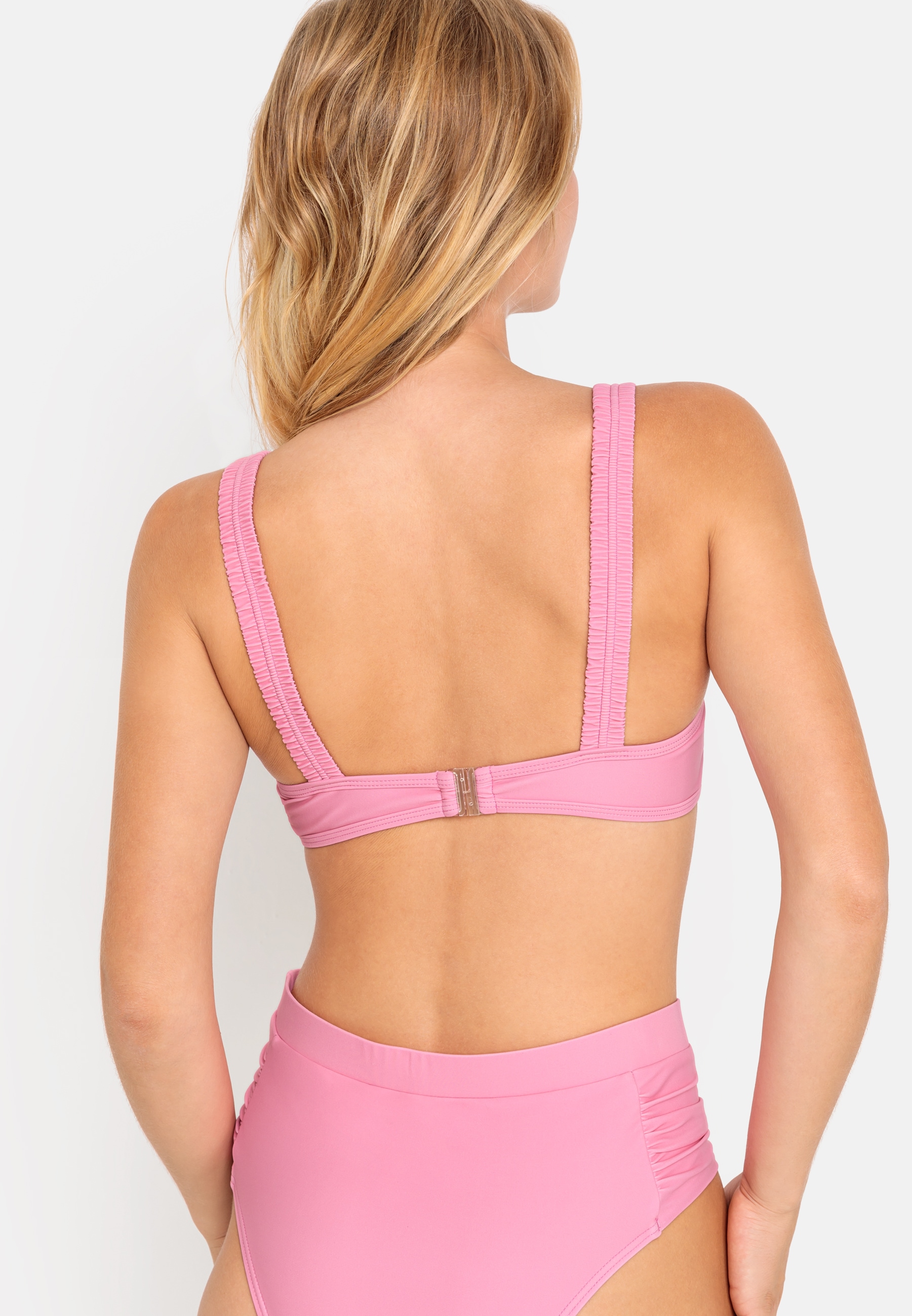LSCN by LASCANA Bügel-Bikini-Top »Gina«, mit gerafften Trägern