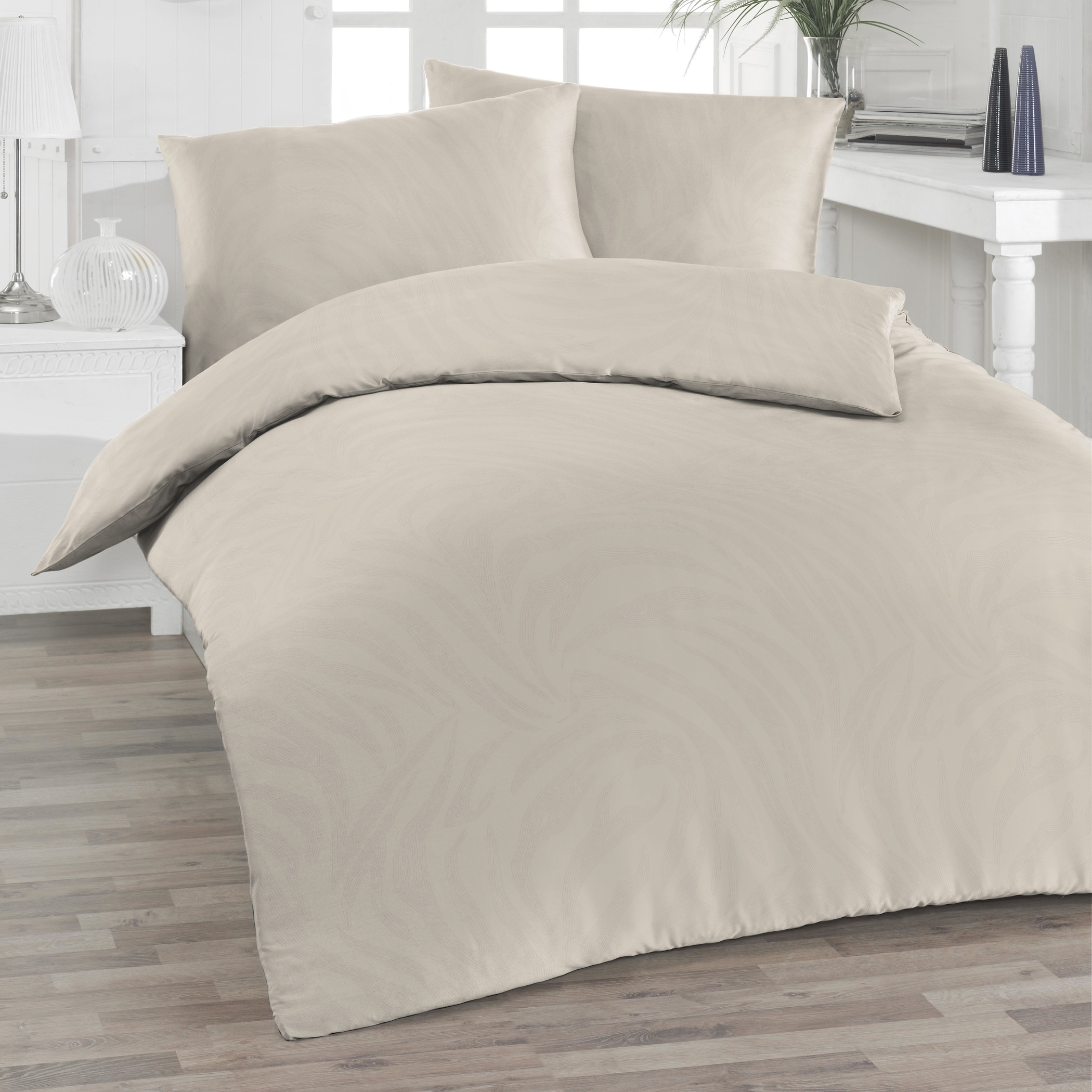 Florella Kinderbettwäsche »»Zoma beige« Flausch-Flanell,  100% Baumwolle«