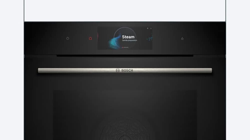 BOSCH Dampfbackofen Serie 8 »HSG7584B1«, mit Teleskopauszug nachrüstbar, ecoClean Direct, AirFry-Funktion