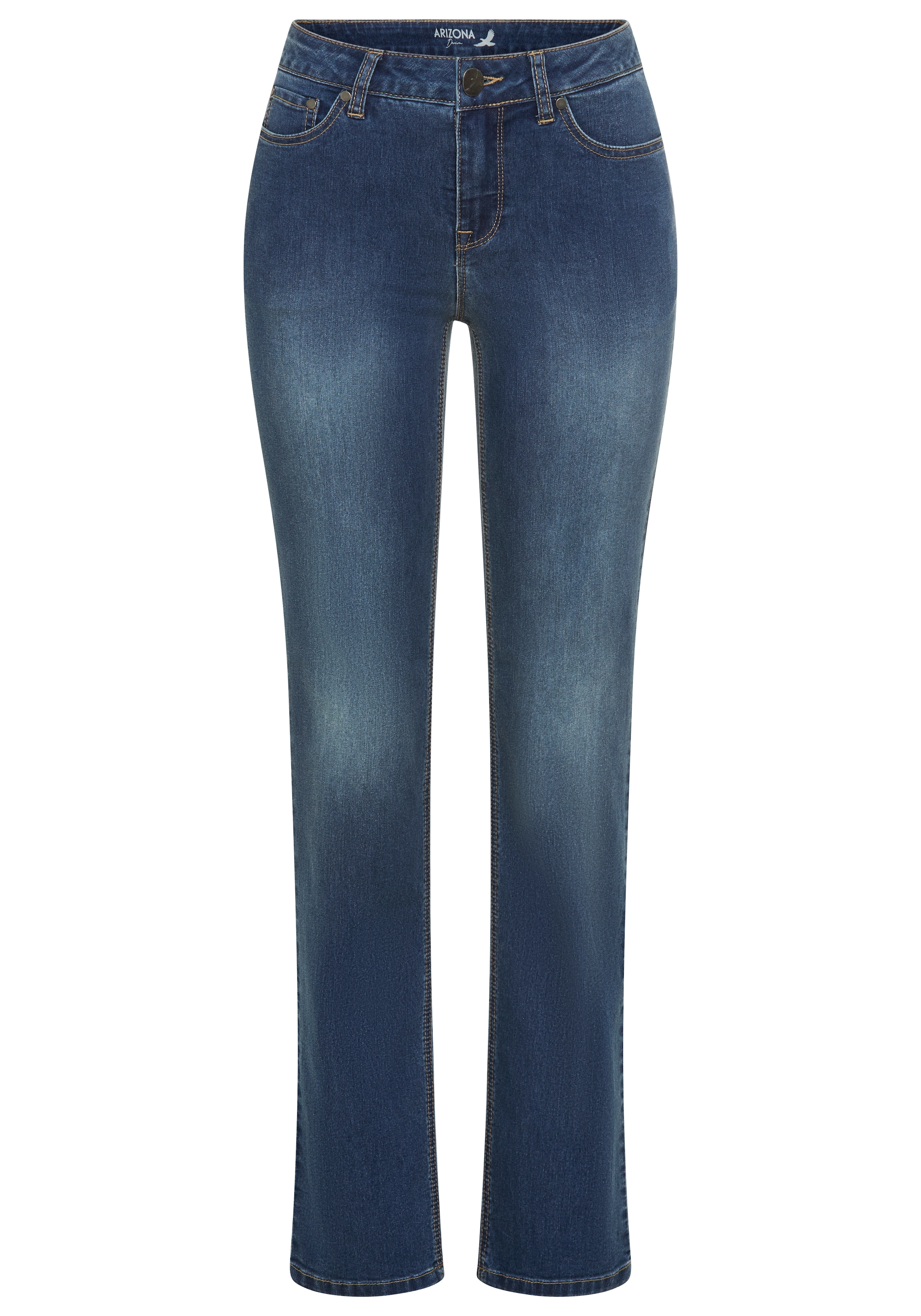 Arizona Gerade Jeans gerade geschnitten, normale Passform, hohe Leibhöhe