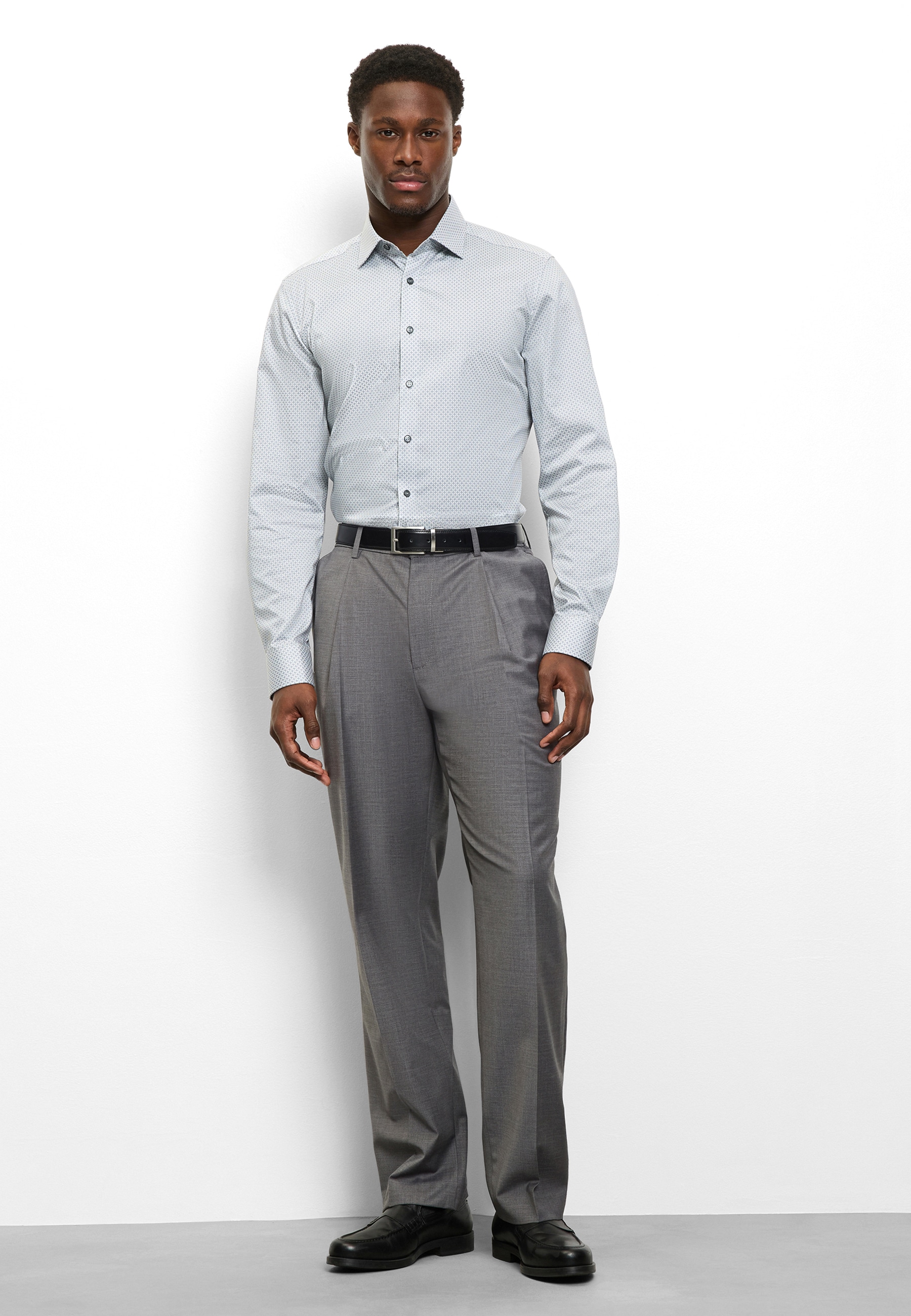 OLYMP Langarmhemd »Level Five« Businesshemd, body fit, New York Kentkragen, gemustert