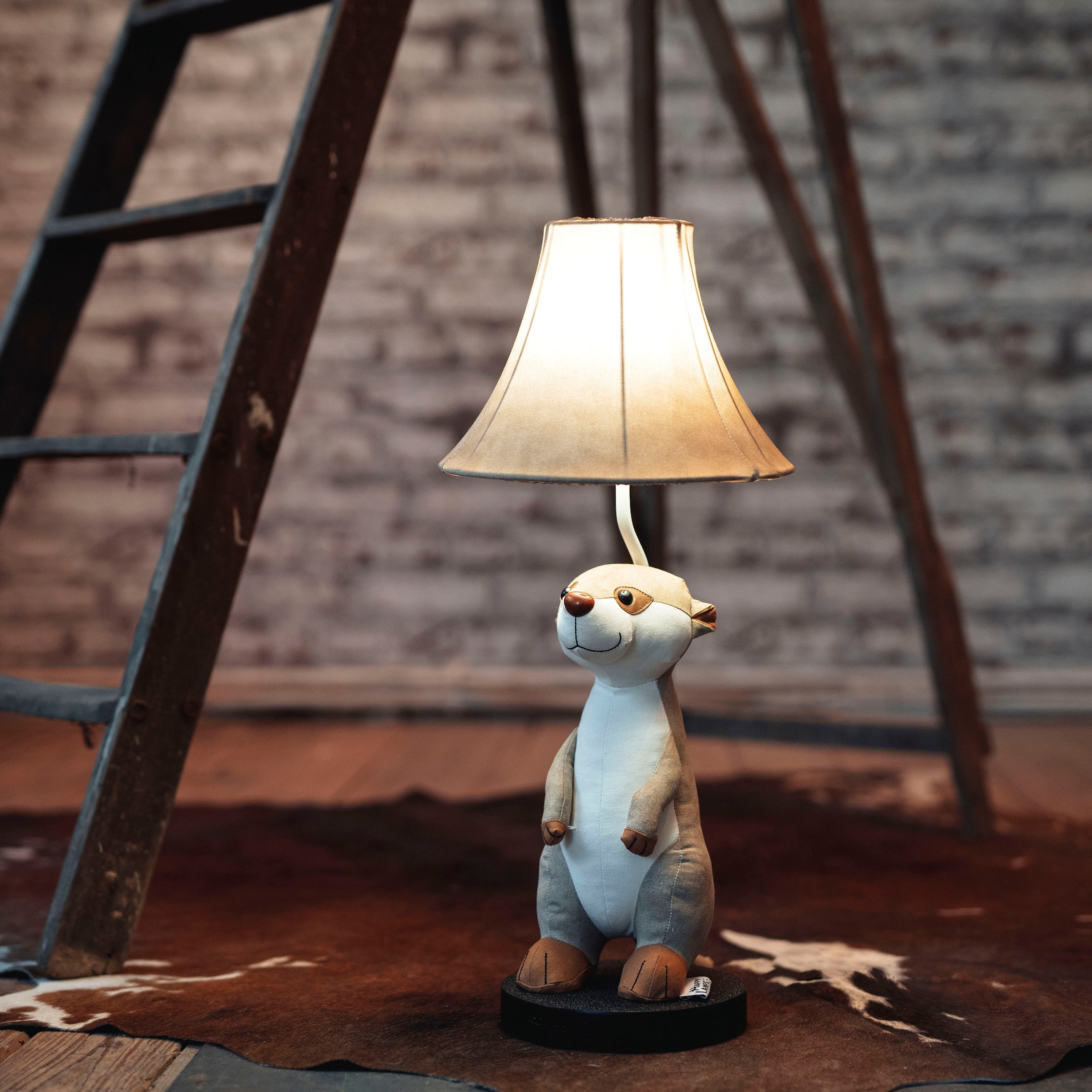 Happy Lamps for smiling eyes LED Tischleuchte »Eddie das Erdmännchen«, 1 flammig, Leuchtmittel GU 5,3 | LED fest integriert, Hochwertig, Einzigartig, Tiermotiv