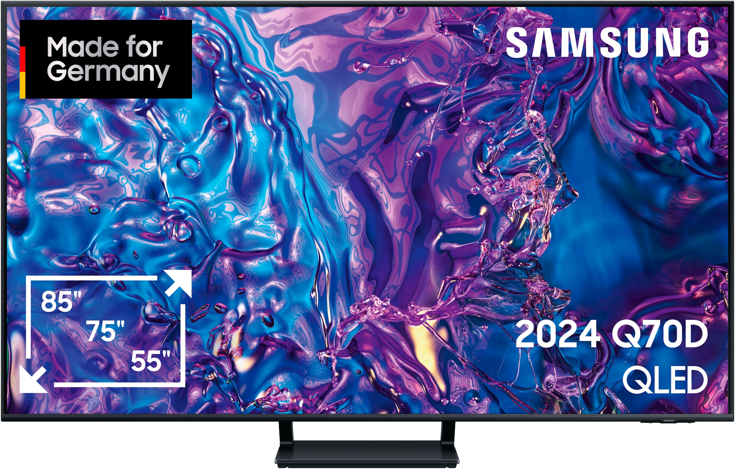 Samsung QLED-Fernseher »GQ65Q70DAT«, 4K Ultra HD, Smart-TV, Neural Quantum 4K AI Gen2...