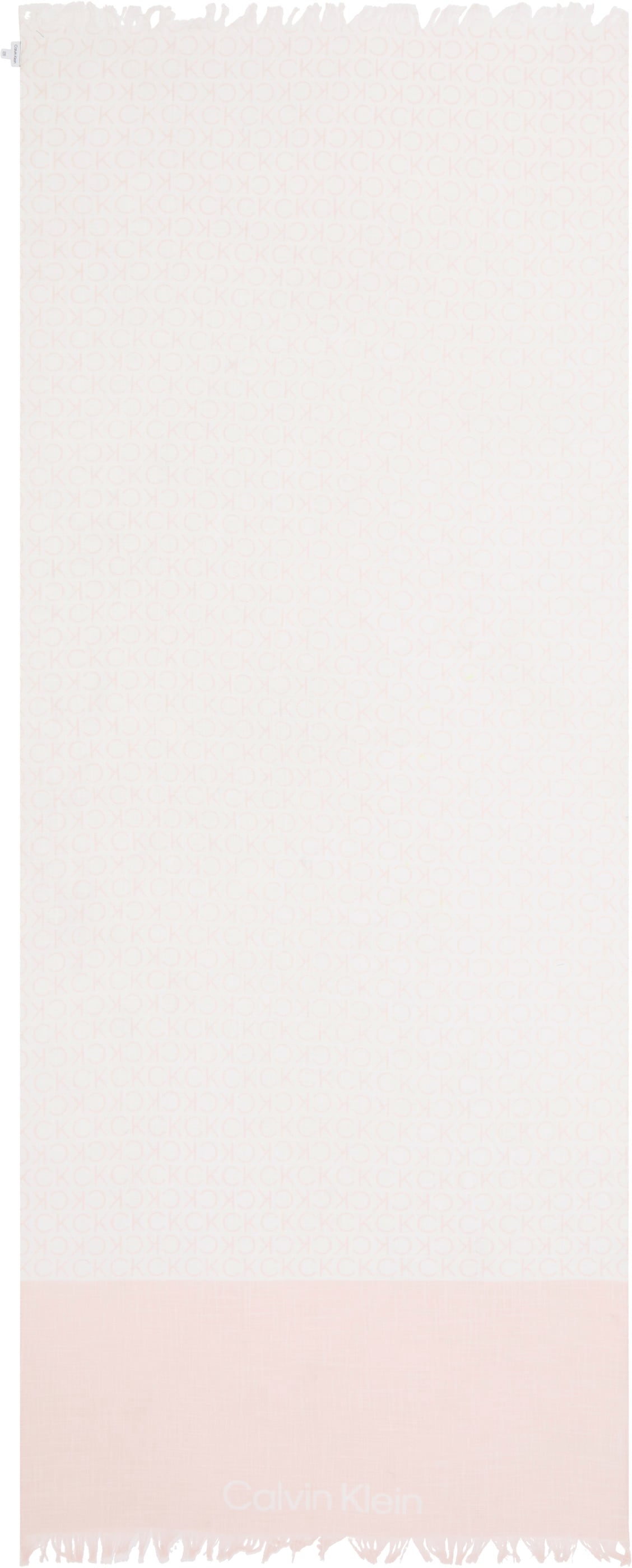 Calvin Klein Schal »MONOGRAM COTTON GAUZE STOLE«, mit Logomuster