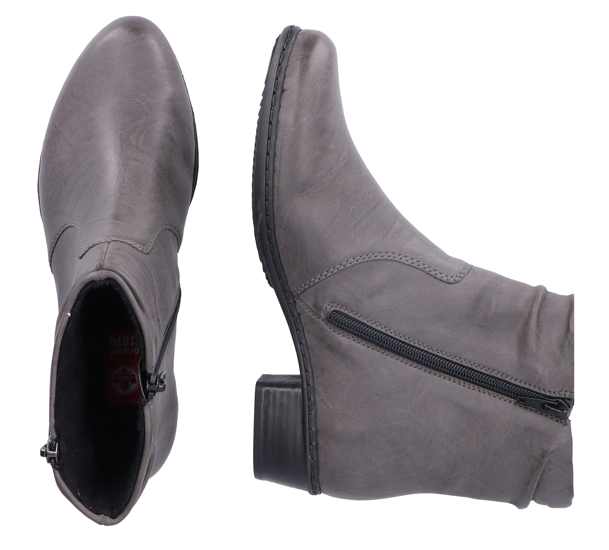 Rieker Stiefelette, mit praktischem Innen-Reißverschluss