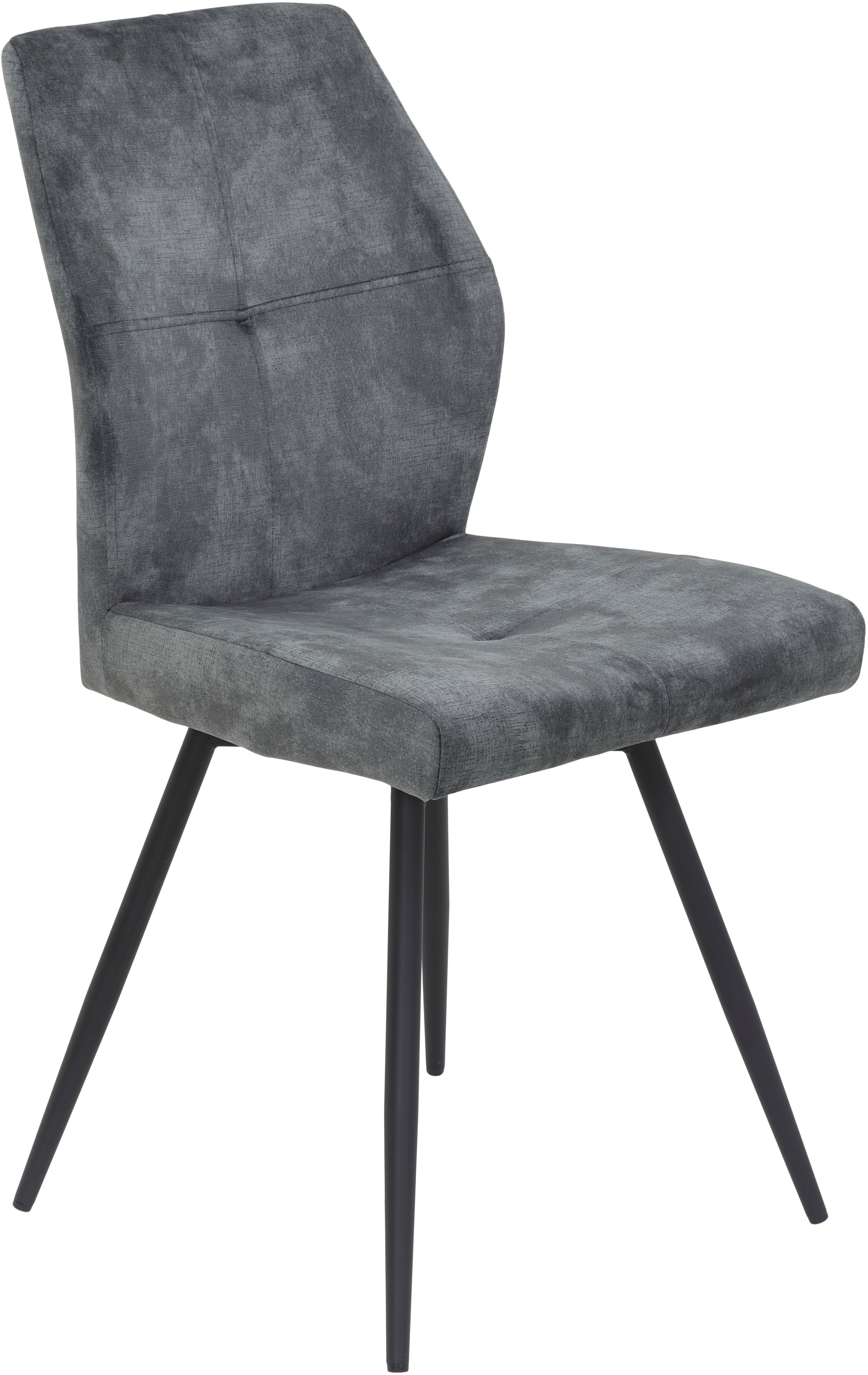 HELA 4-Fußstuhl »ALLY« (Set) 2 Stk.4-Fuß, 360° drehbar, gepolstert, Vintage Velvet mit Steppnähten