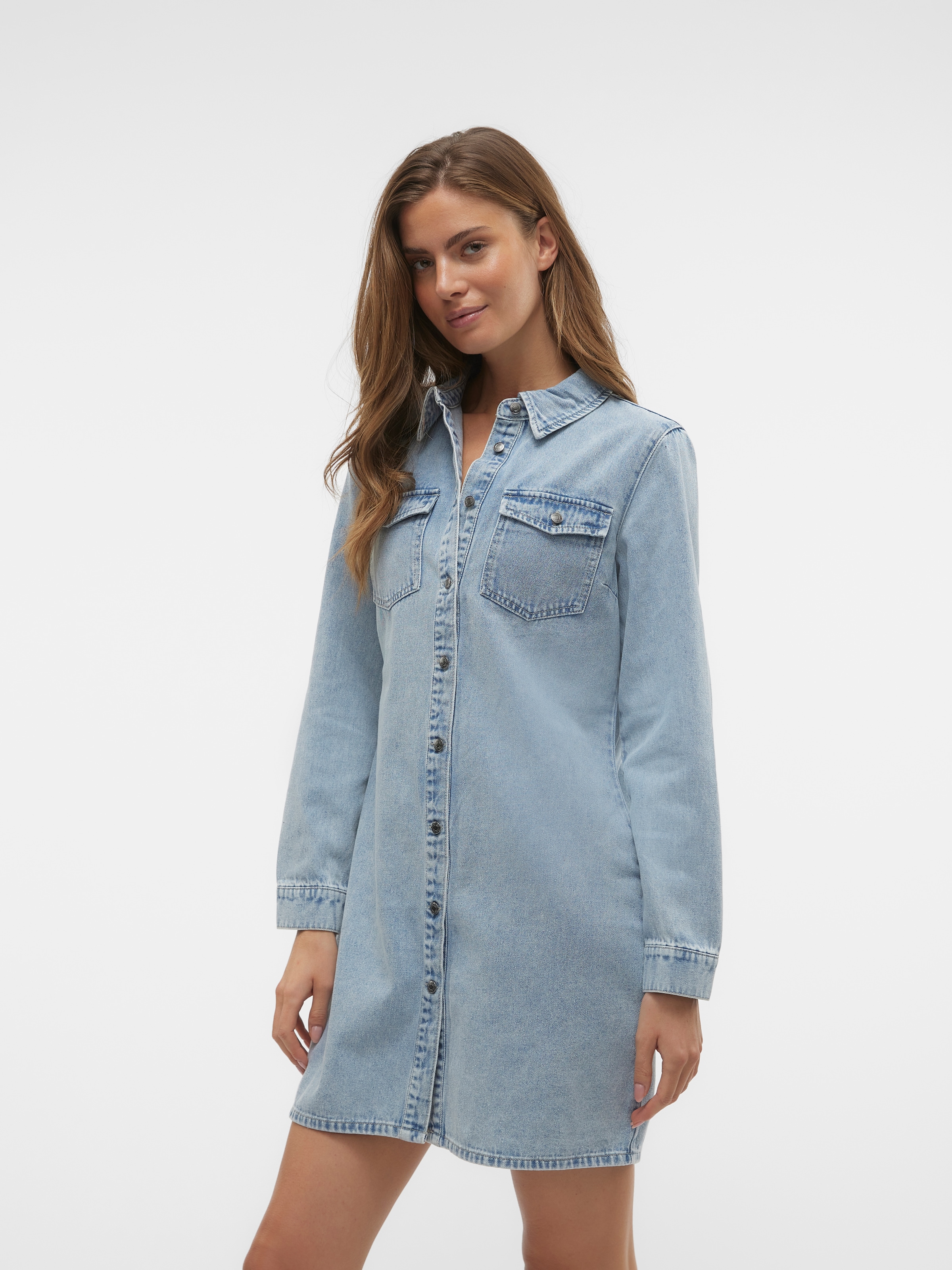 Vero Moda Jeanskleid »VMJENNIE LS SHORT DENIM DRESS GA NOOS«